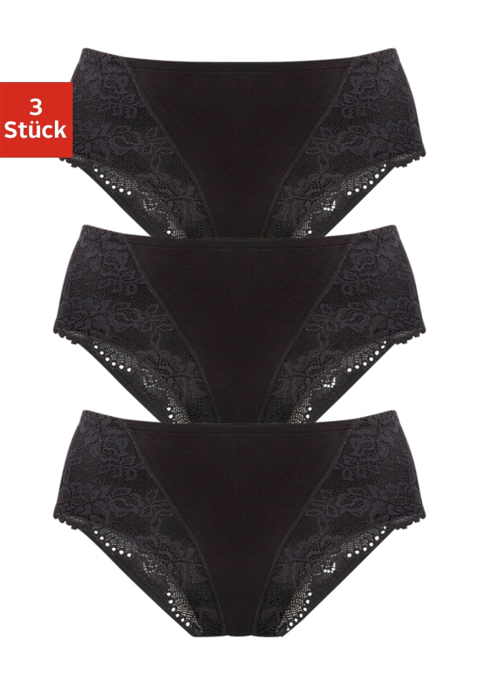 petite fleur by Lascana Formslip 3er-Pack, aus elastischer Baumwoll-Qualität