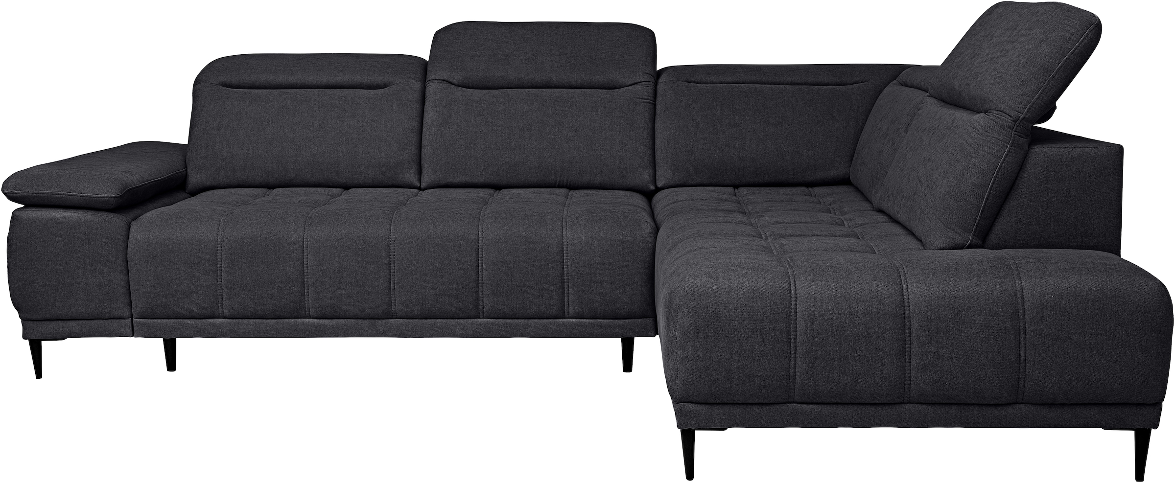 WERK2 Ecksofa "Focus-L, elektrisch erweiterbare Sitztiefe um ca. 30 cm, L-F günstig online kaufen