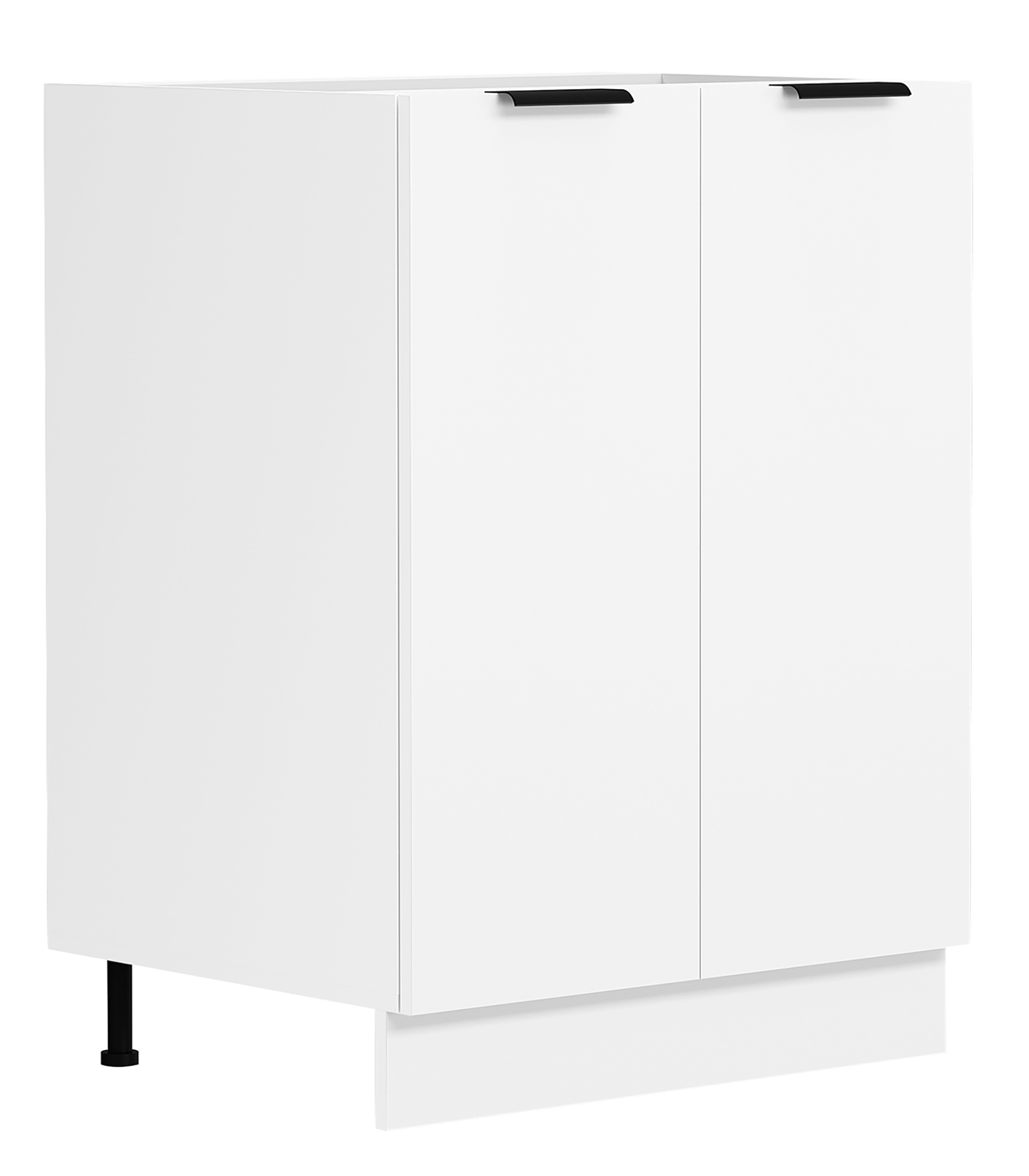 Unterschrank VCMweiß, Küche, Schränke, "Küchenschrank 60 cm Unterschrank Drehtüren Fasola"