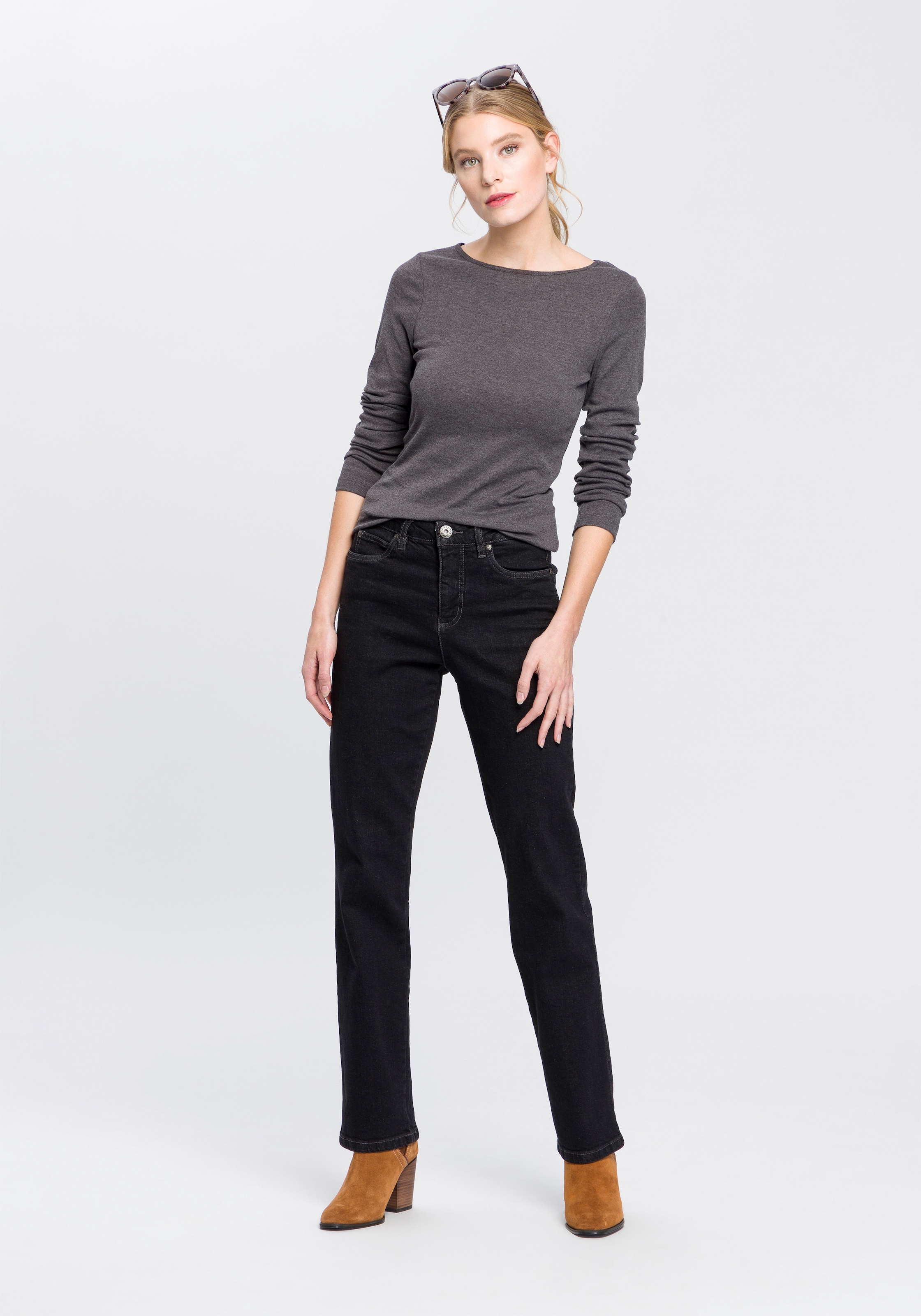 Arizona Gerade Jeans »Comfort-Fit«, online Waist BAUR | High bestellen