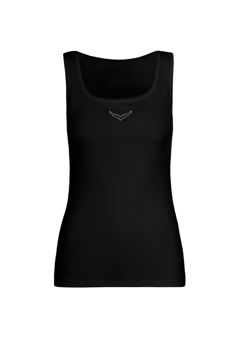 Trigema Tanktop "TRIGEMA Trägershirt mit Kristallsteinen", (1 tlg.) günstig online kaufen