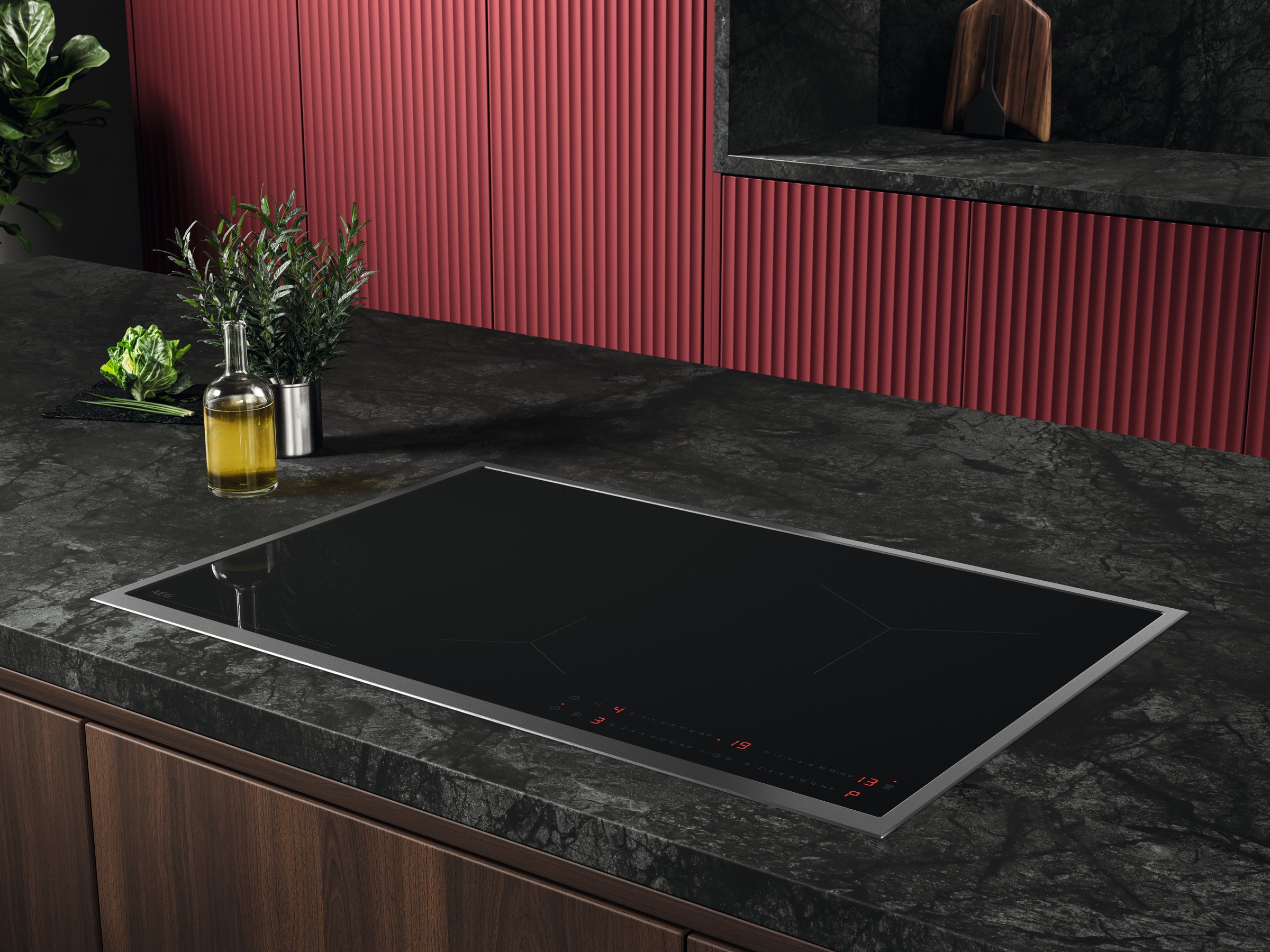 AEG Induktions-Kochfeld "TO84IB0FRB" Powerboost, Bridge, 14 Stufen, Topferk günstig online kaufen