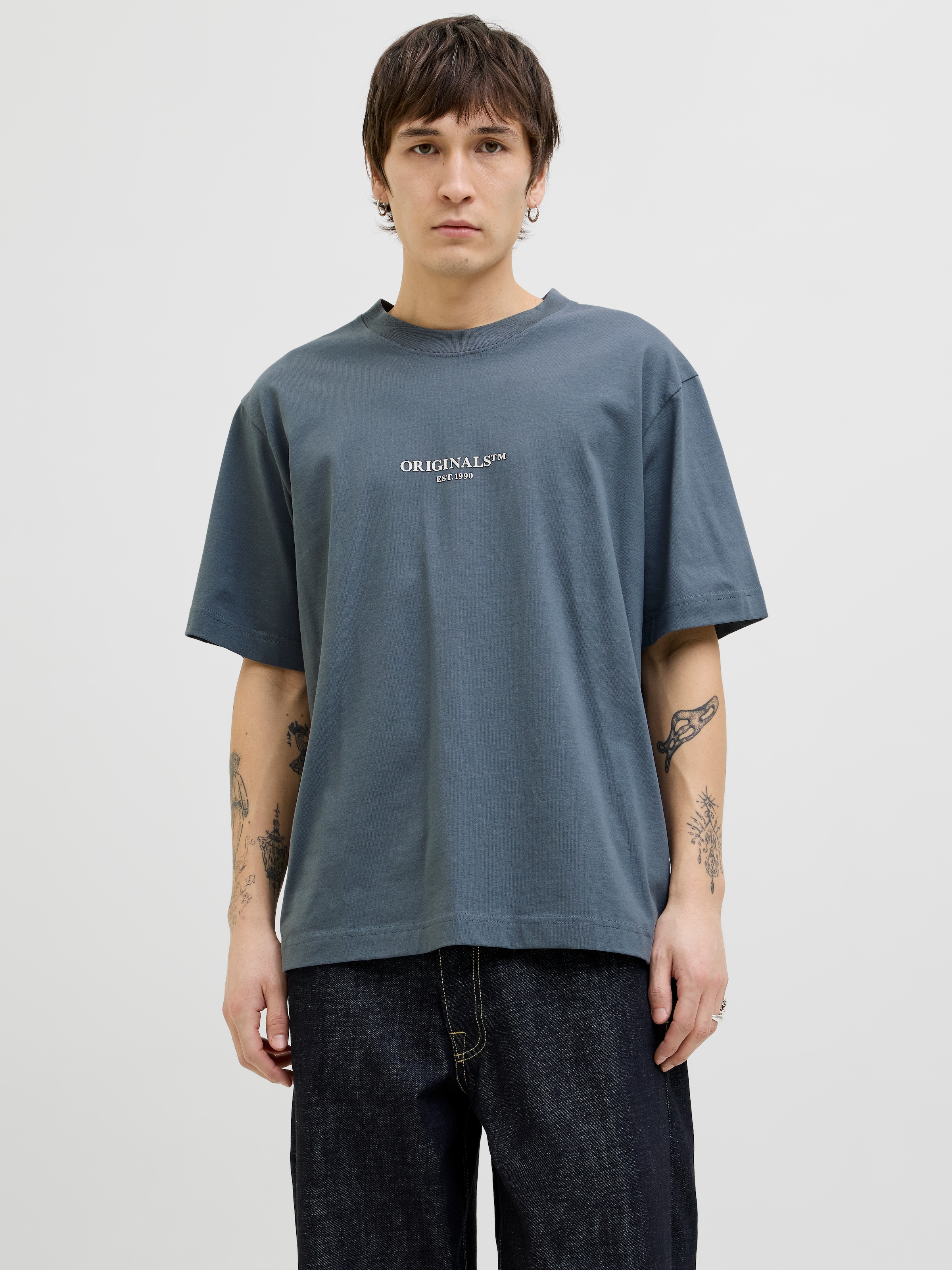 Jack & Jones T-Shirt "JORISLINGTON MINIMAL BRANDING TEE SS SN" günstig online kaufen