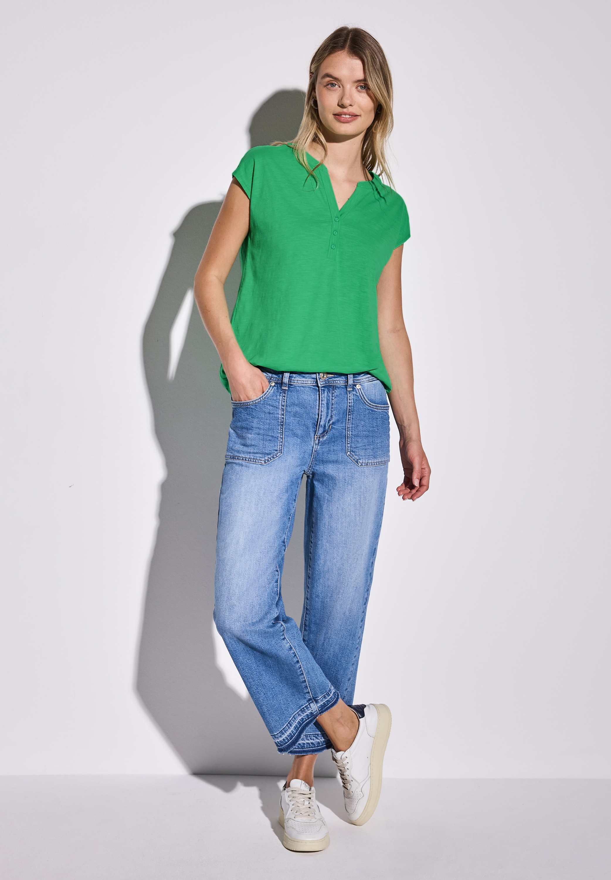 STREET ONE T-Shirt, aus reiner Baumwolle