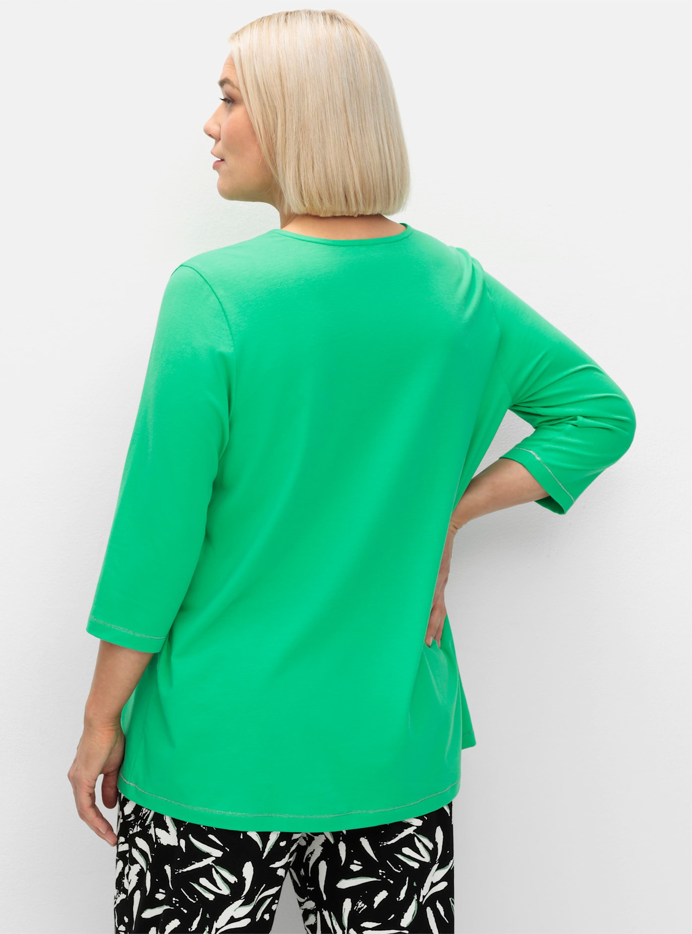 Sheego 3/4-Arm-Shirt »3/4-Arm-Shirt«, (1 tlg.)