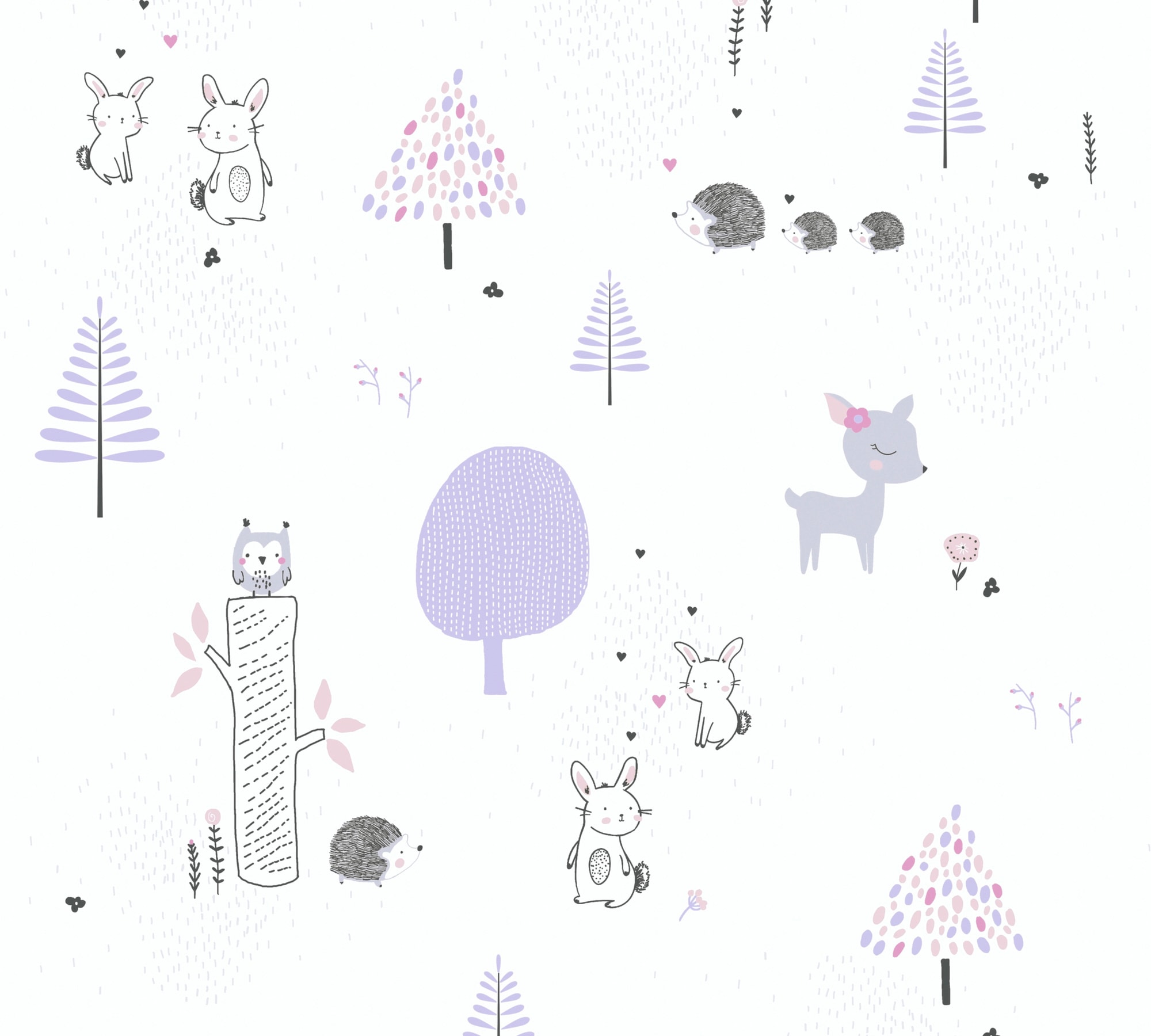 A.S. Création "Little Love" Motiv abstrakt naturalistisch glatt Kindertapete Tapete Tier Tapeten Kinderzimmer modern Design Wandtapete