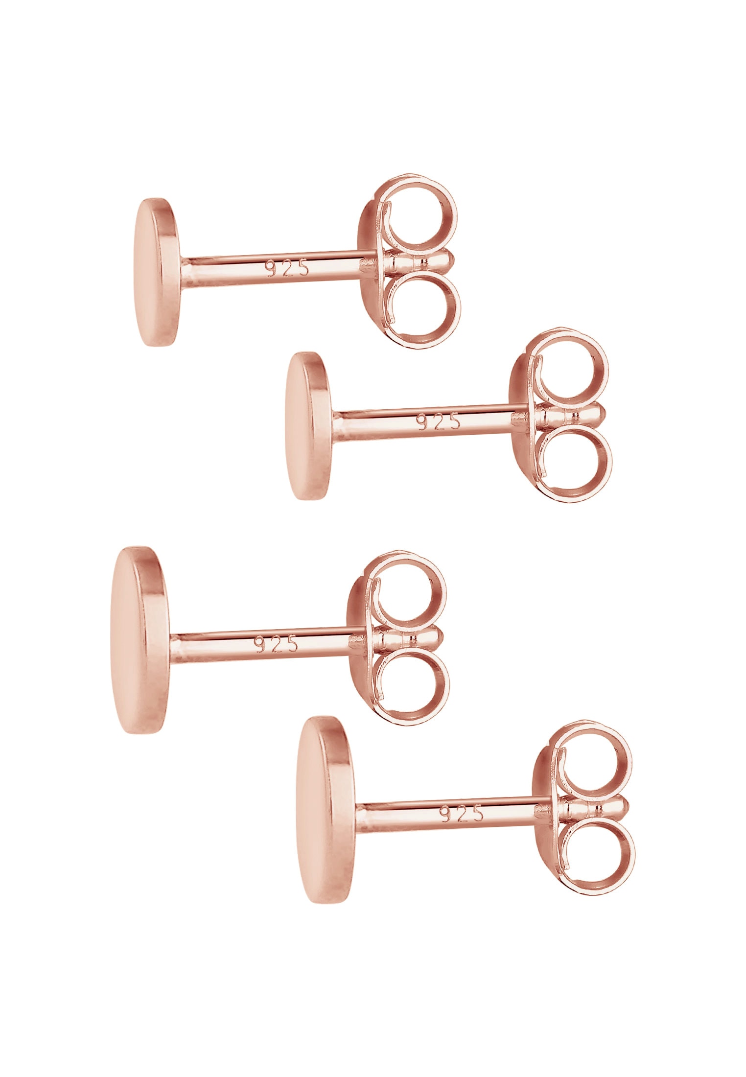 Elli Ohrring-Set »Disc Plättchen Kreis Basic 2er Set 925 Silber«
