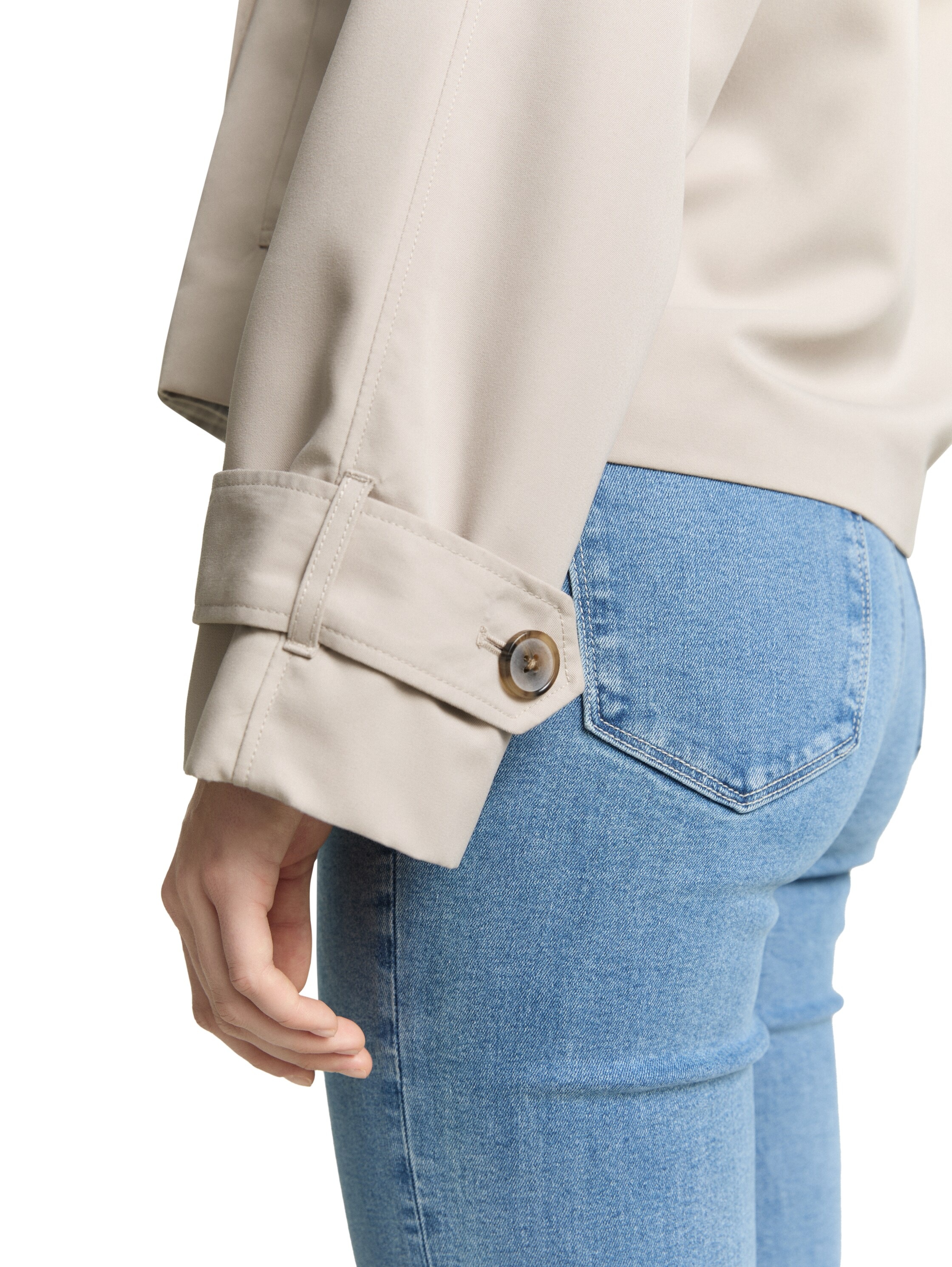 Thumbnail - TOM TAILOR Denim Cabanjacke ohne Kapuze mit Reverskragen