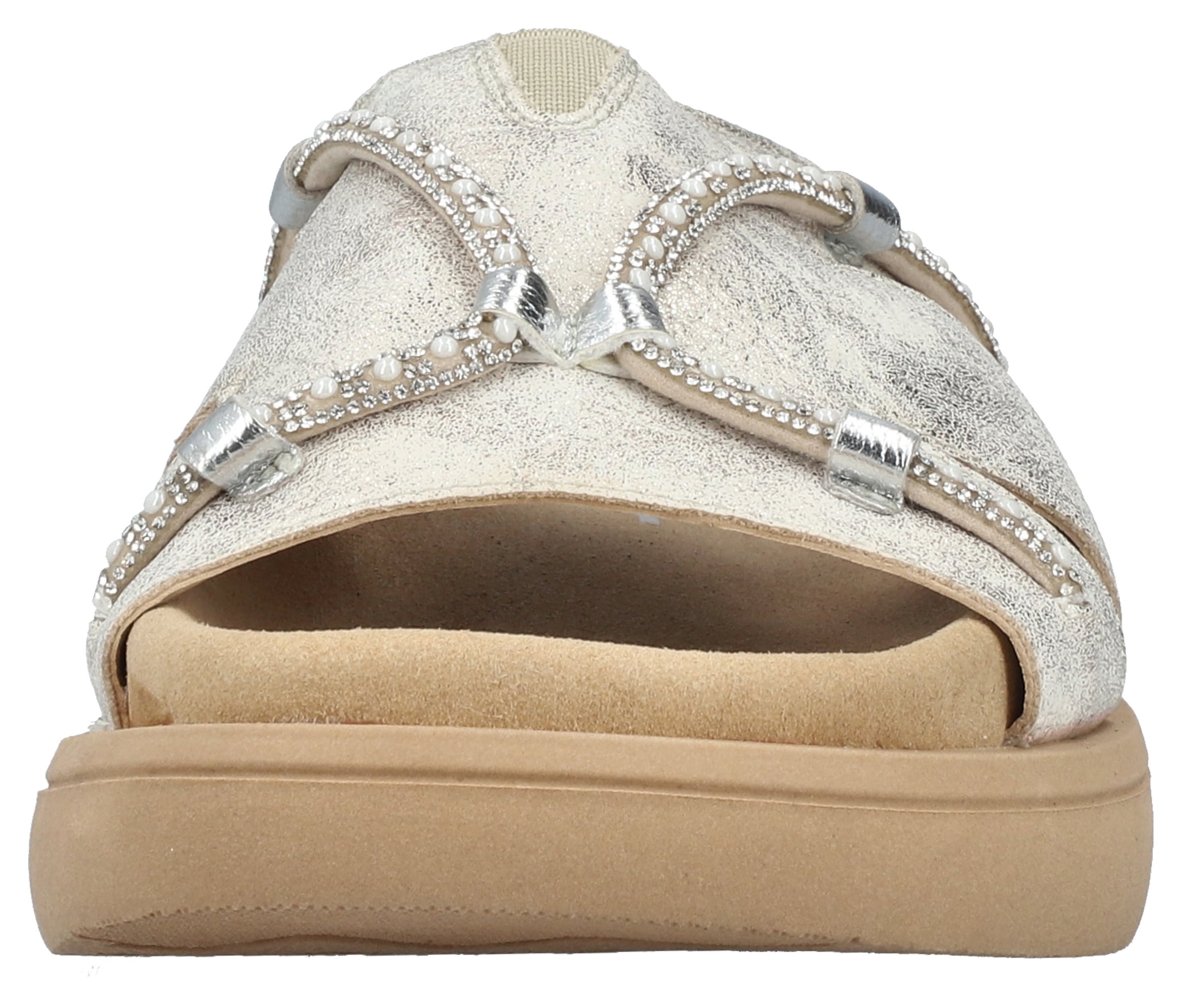 Rieker Pantolette, Sommerschuh, Schlappen, Hausschuh, Strandschuh mit Stretcheinsatz