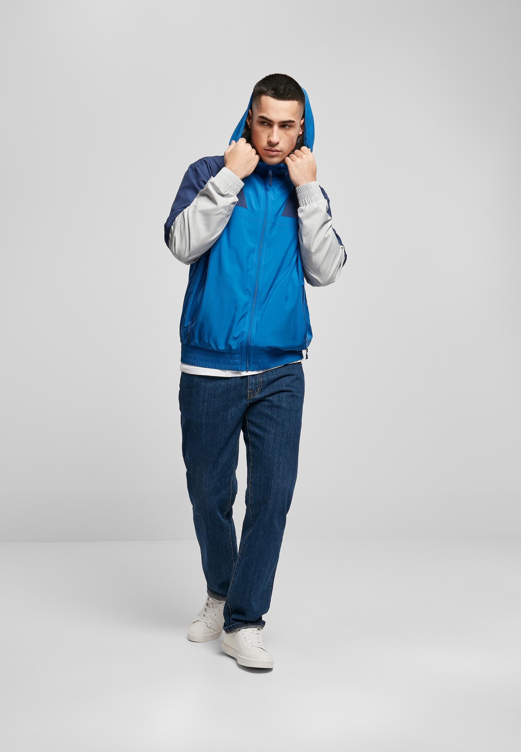 URBAN CLASSICS Allwetterjacke »Urban Classics Herren Zip Away Track Jacket« 1 Stk. tlg. mit Kapuze
