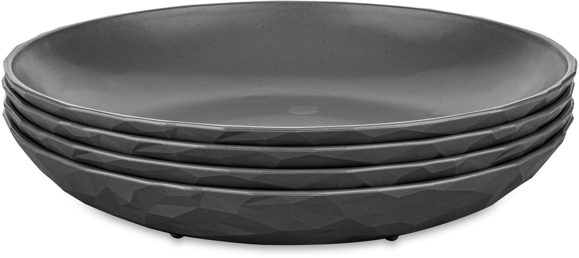 KOZIOL Speiseteller "CLUB PLATE" Teller Set, 4-tlg., spülmaschinengeeignet, melaminfrei, 220 mm