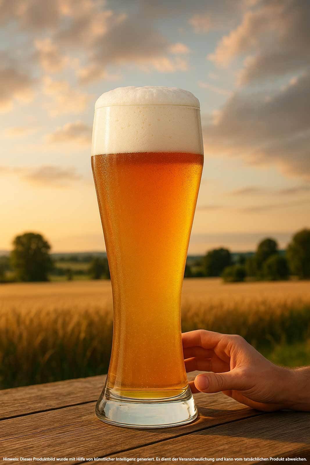 Bierglas RASTAL "Riesen-Weizenbierglas Ranft 3,9 Liter transparent", bunt (transparent), B:15,7cm H:41cm Ø:15,7cm, Glas, Trinkgefäße, Handwäsche wird empfohlen 2