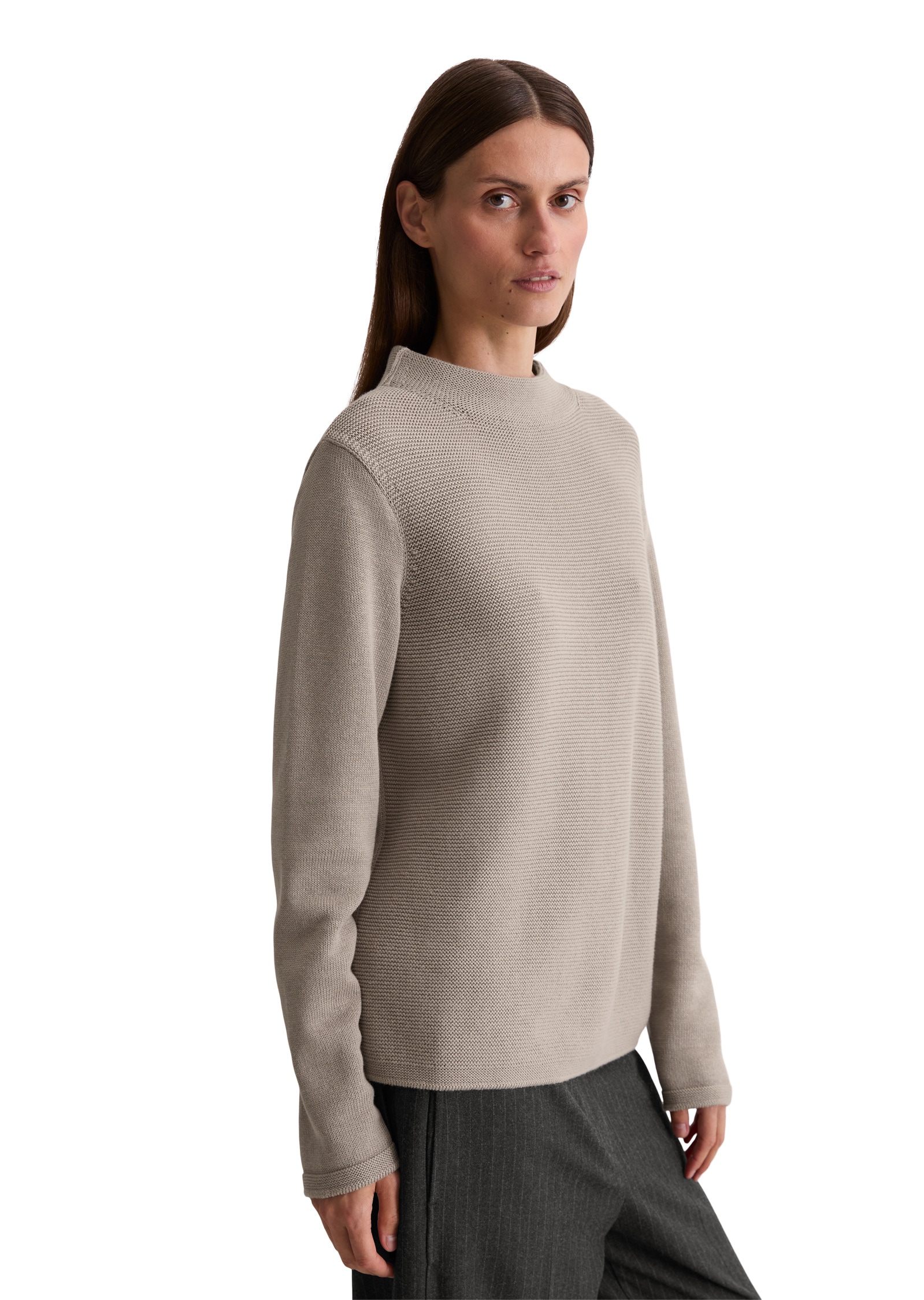 Marc O'Polo Stehkragenpullover »aus Organic Cotton«