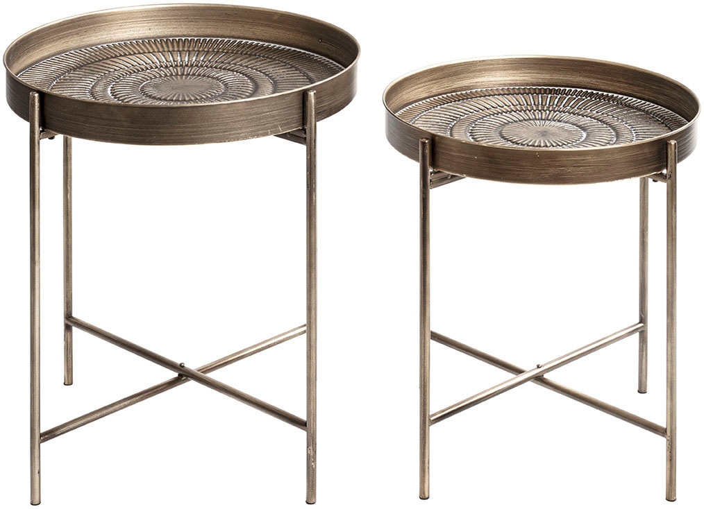 HAKU Beistelltisch »2er Set Beistelltische« Set, 2er Set, 2 Stk. tlg. klappbar