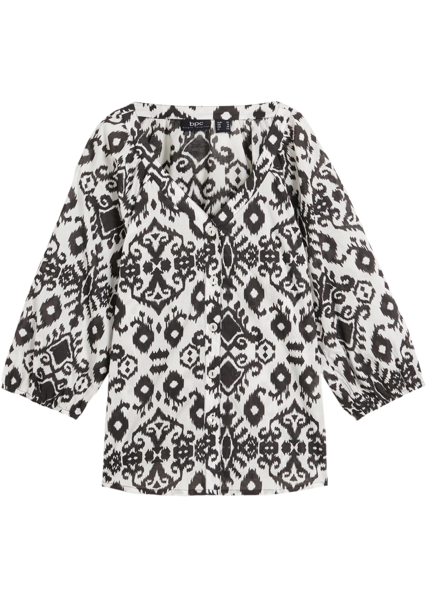 bonprix Langarmbluse »Bluse aus Baumwolle«, Bluse aus Baumwolle
