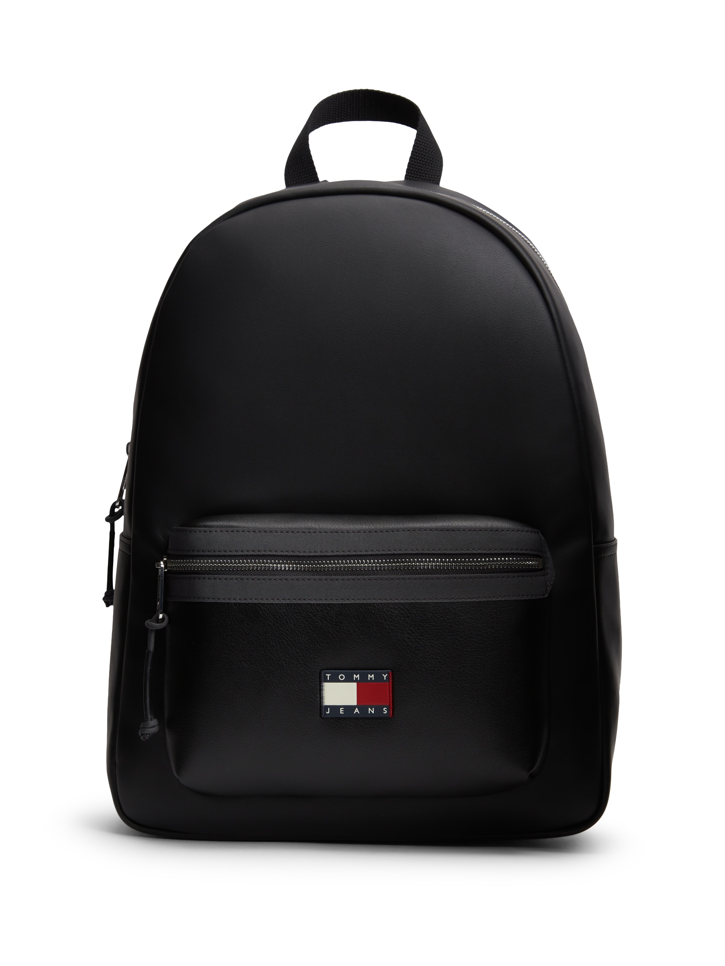 Tommy Jeans Rucksack "TJM ELEVATED PU BACKPACK" Unisex Freizeitrucksack, Businessrucksack mit Logo-Aufnäher