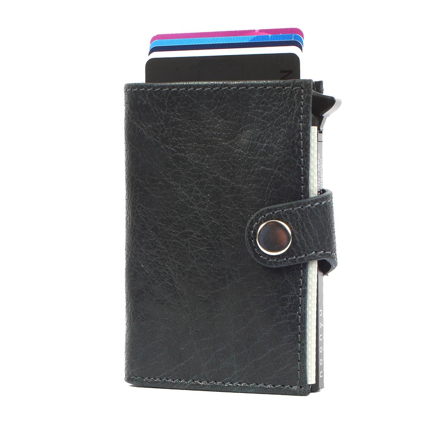 Margelisch Mini Geldbörse »noonyu single leather« Kreditkartenbörse aus Upcycling Leder