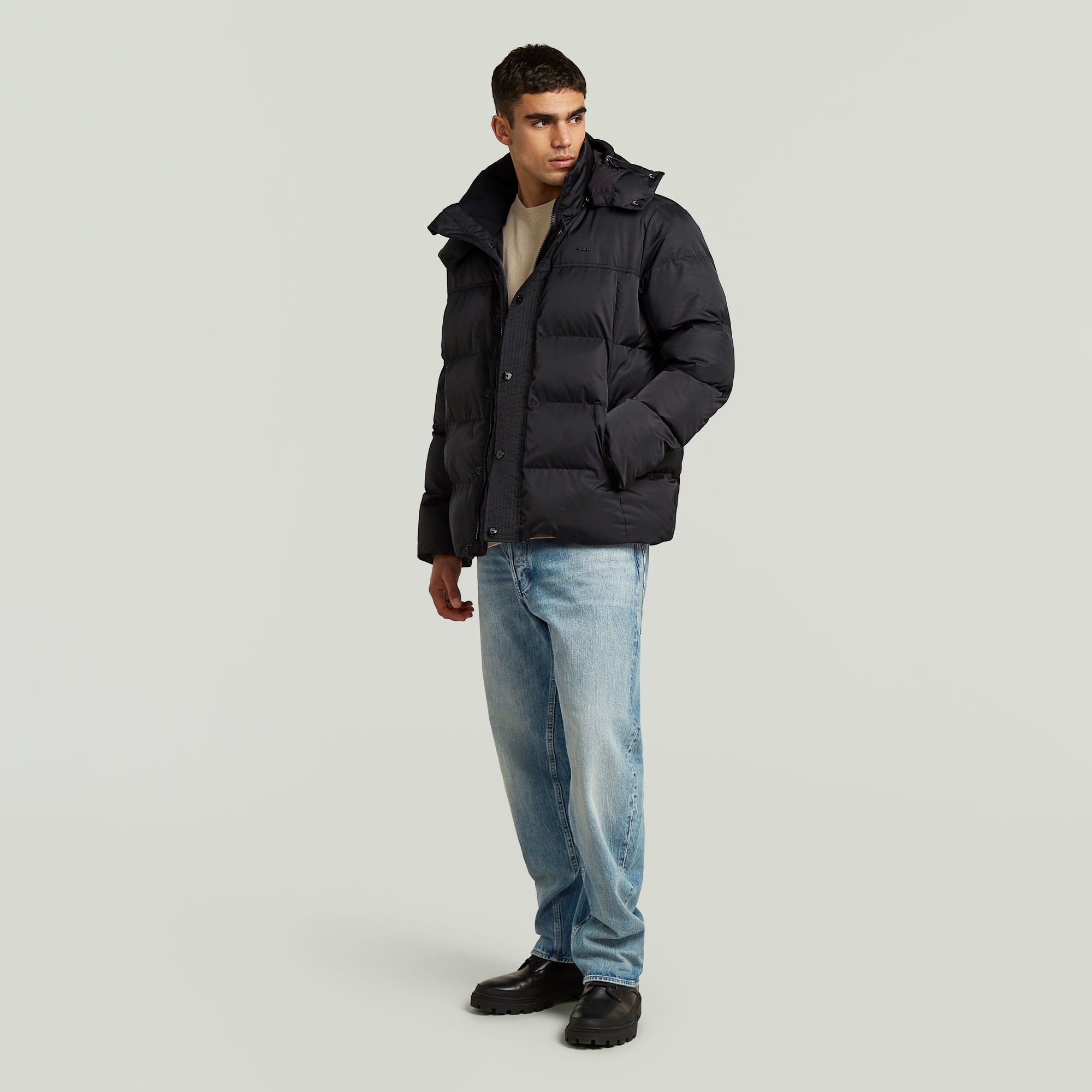 G-STAR Steppjacke »Padded Hooded Puffer« mit Kapuze mit wärmender Wattierung, abnehmbare Kapuze