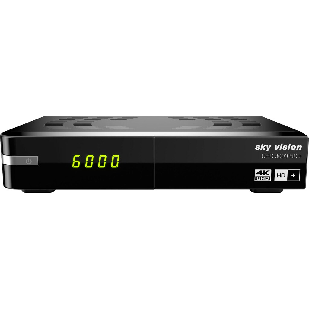 Sky Vision Satellitenreceiver »UHD 3000 HD+ Digitaler UHD«, (LAN (Ethernet) USB PVR Ready-EPG (elektronische Programmzeitschrift)