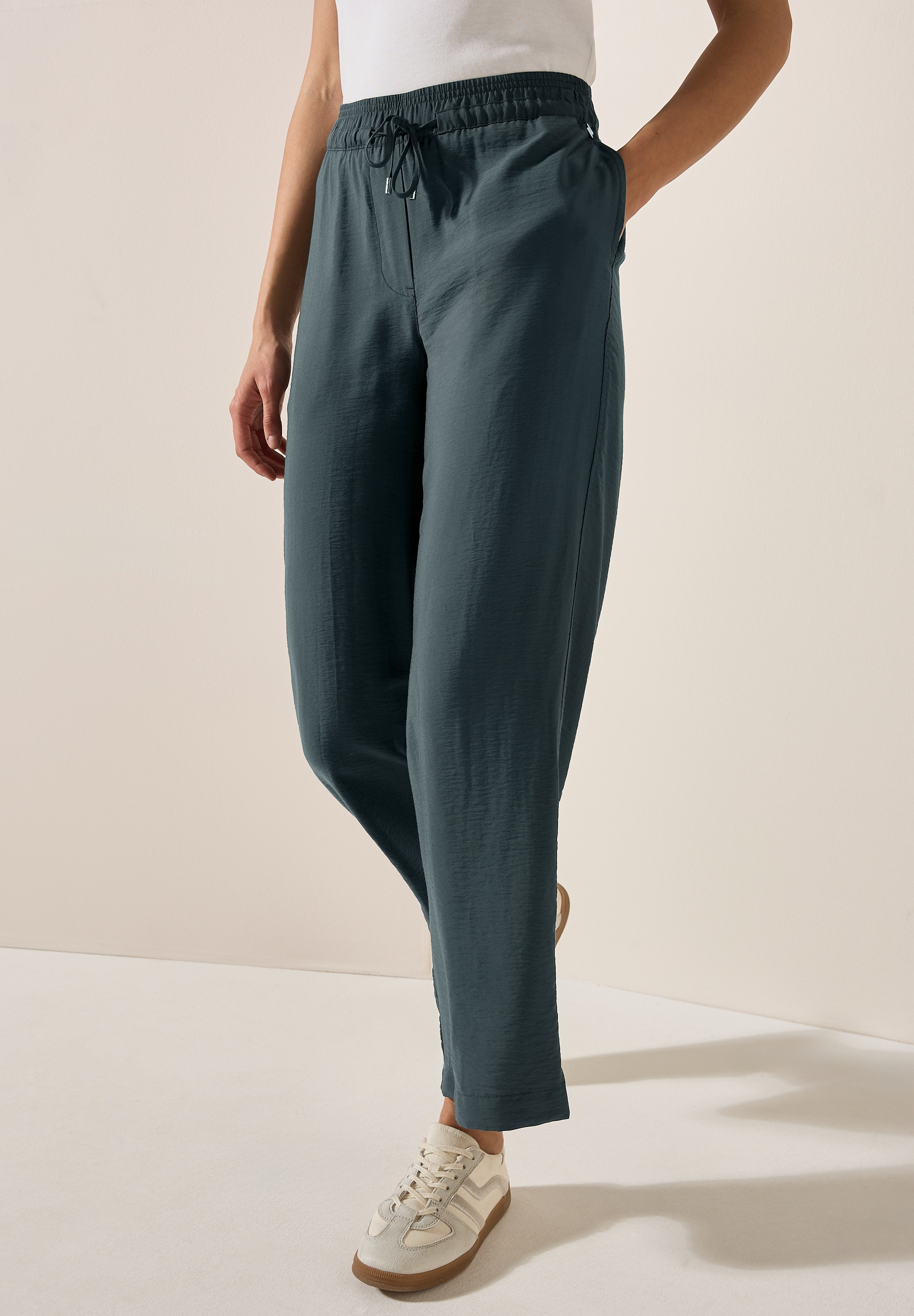 CECIL Stoffhose Style Neele Sommerhose in Struktur-Optik günstig online kaufen