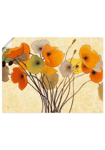 Wandbild »Kürbismohn I«, Blumen, (1 St.)