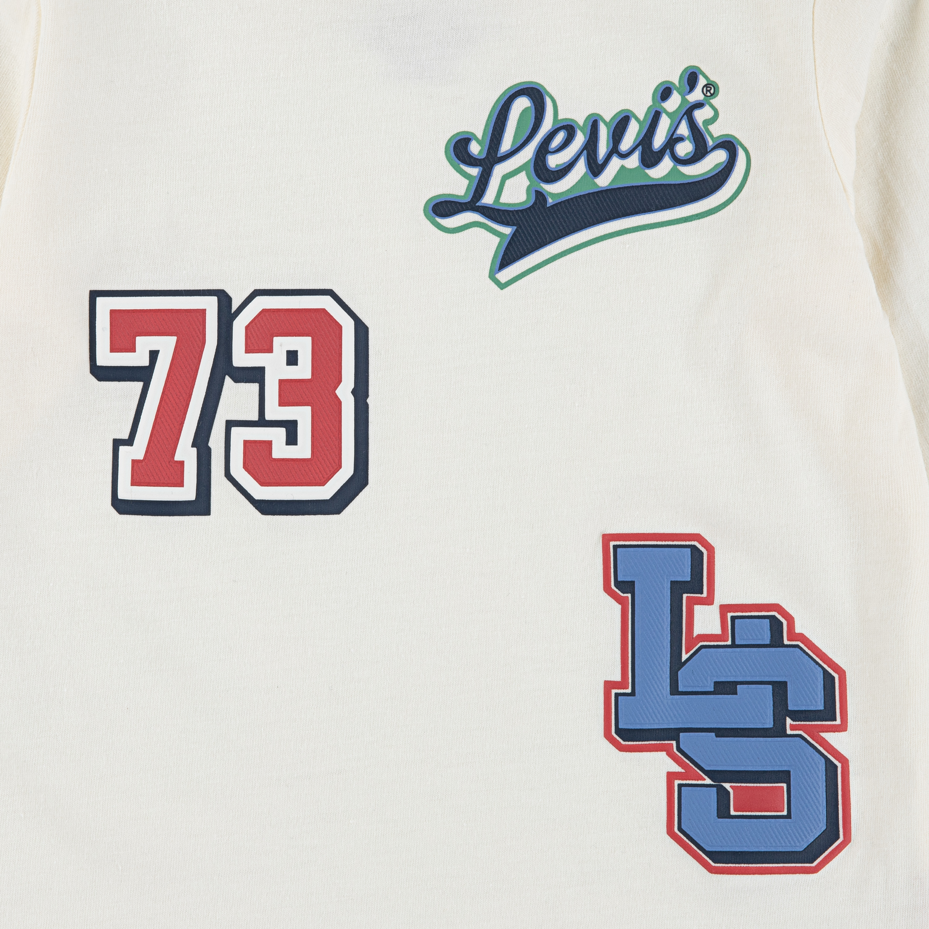 Thumbnail - Levis Kids Langarmshirt "LVB LEVI AND DOG IN CAR" mit farbigen Prints - for BOYS