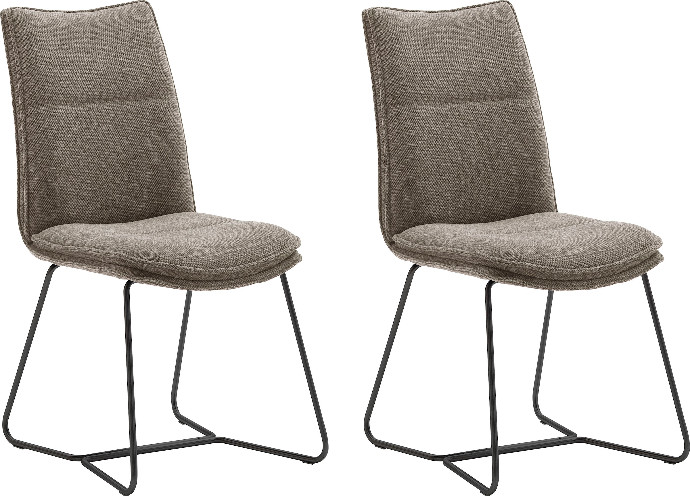 MCA furniture Stuhl "Hampton" (Set) 2 Stk. Chenilleoptik 2er Set, mit Griff günstig online kaufen