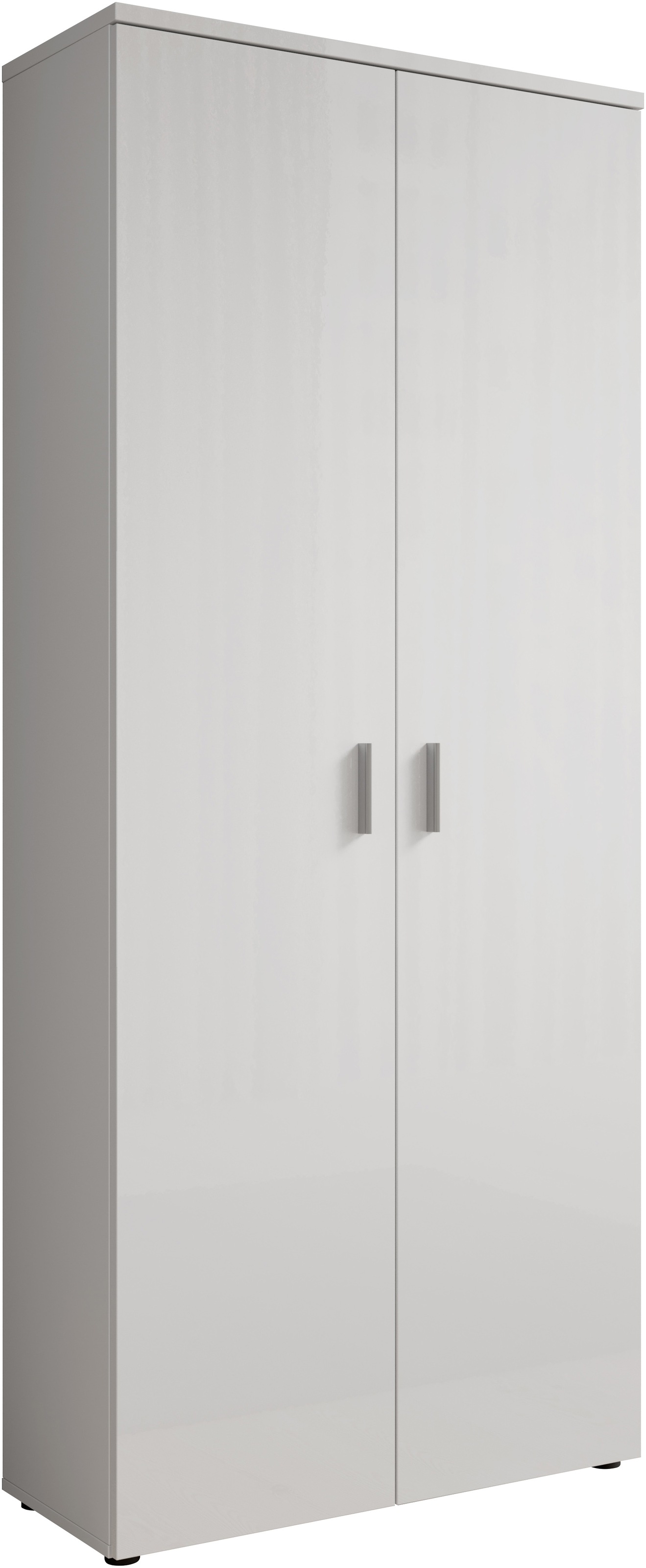 HBZ Schuhschrank "Lincoln weiß Glanz, BxHxT 80x190x35 cm" 1 Stk. tlg. Schuh günstig online kaufen