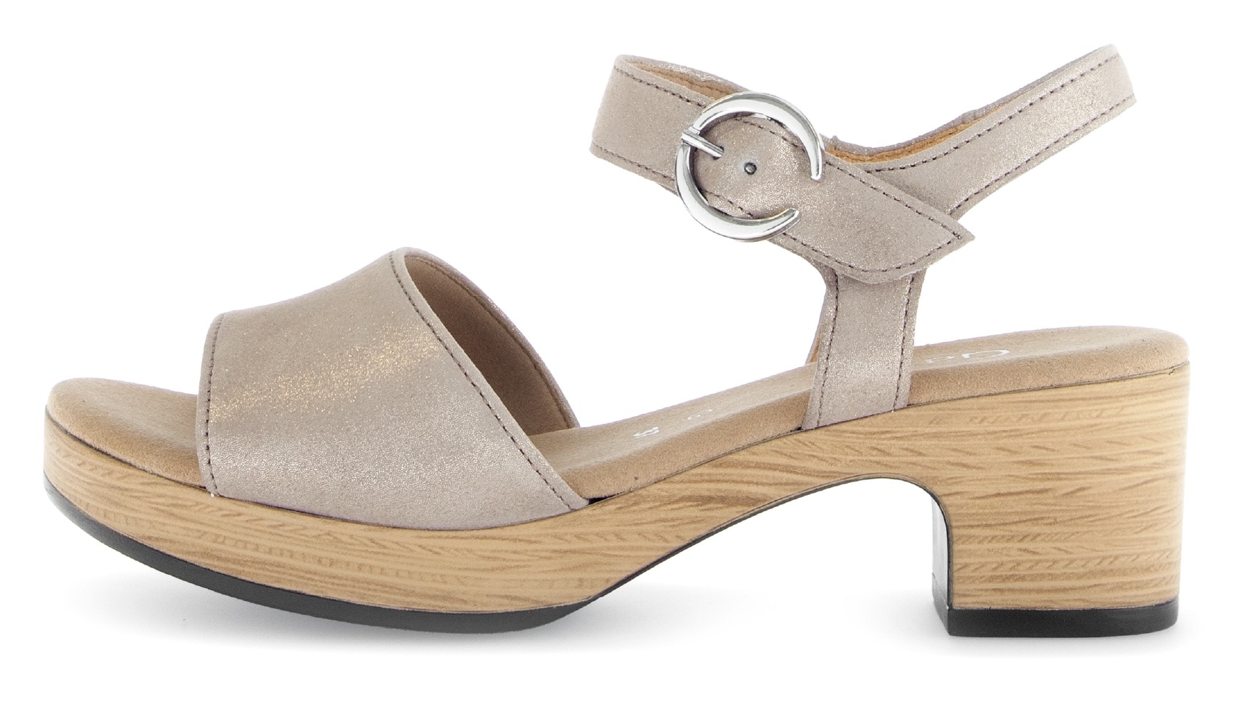 Gabor Sandalette »KRETA«, Blockabsatz, Sommerschuh, Riemchensandale mit Glitterdruck, Weite G