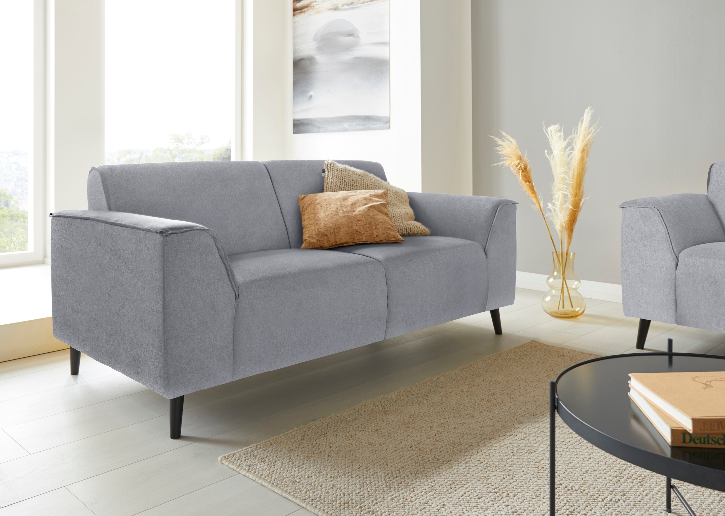 DOMO collection 2-Sitzer »Amora moderne Formensprache, tolle Verarbeitungsdetails, komfortabel«, mit Federkern für hohen Sitzkomfort