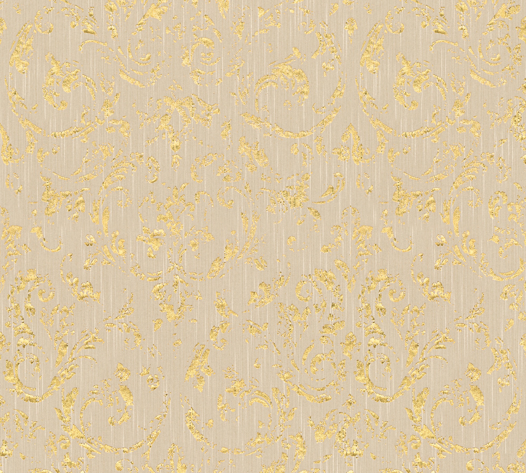 Architects Paper Textiltapete "Metallic Silk" Barock Glänzend Matt Leicht Strukturiert Ornament Tapete Barock Tapeten Wohnzimmer Schlafzimmer Küche