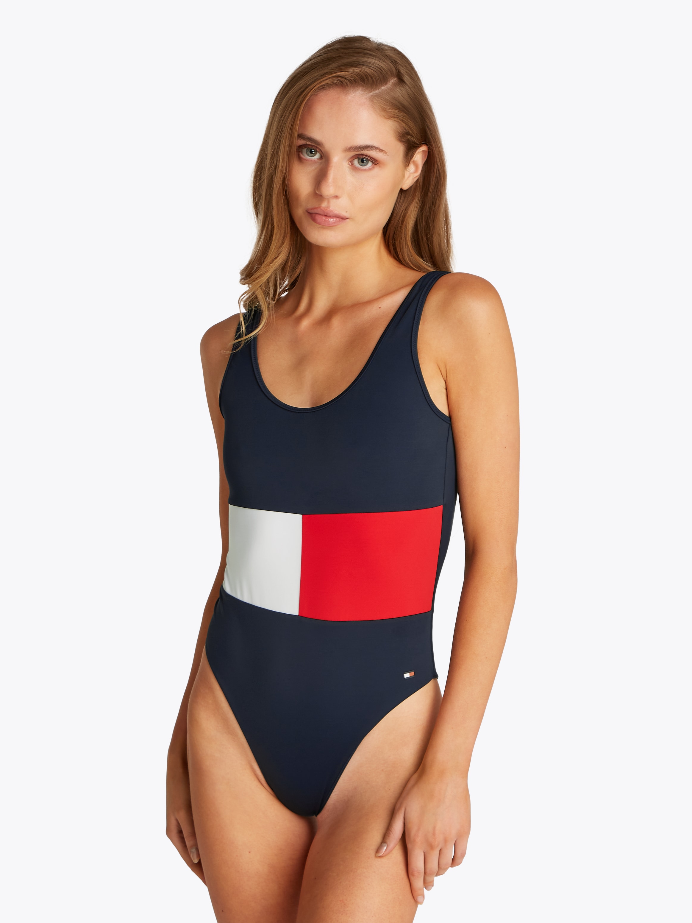 Tommy Hilfiger Swimwear Badeanzug "ONE PIECE (EXT SIZES)", im Colorblock-De günstig online kaufen