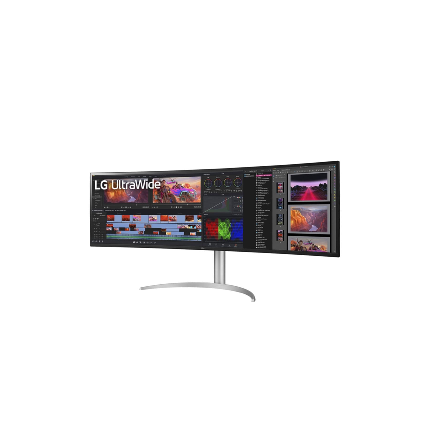 LG LED-Monitor »49WQ95X-W«, 124 cm/49 Zoll, 5120 x 1440 px, UWQHD, 5 ms Reaktionszeit, 144 Hz