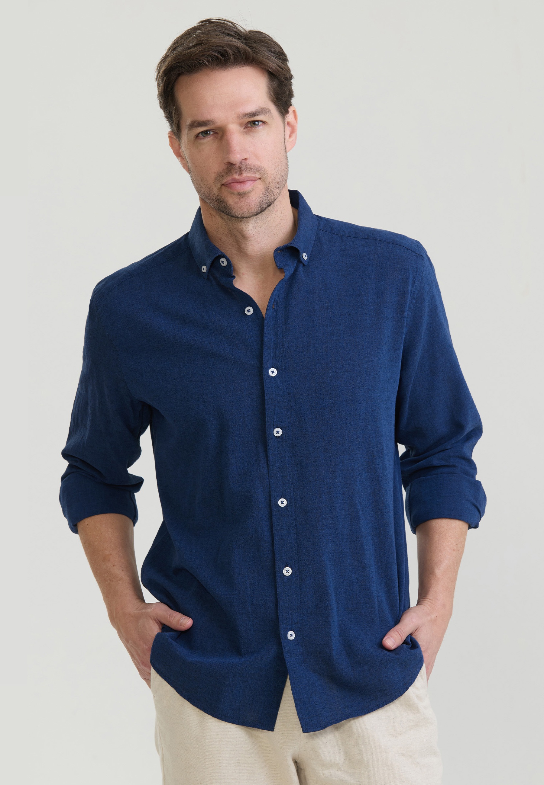 Felix Hardy Langarmhemd "Basic Hemd"