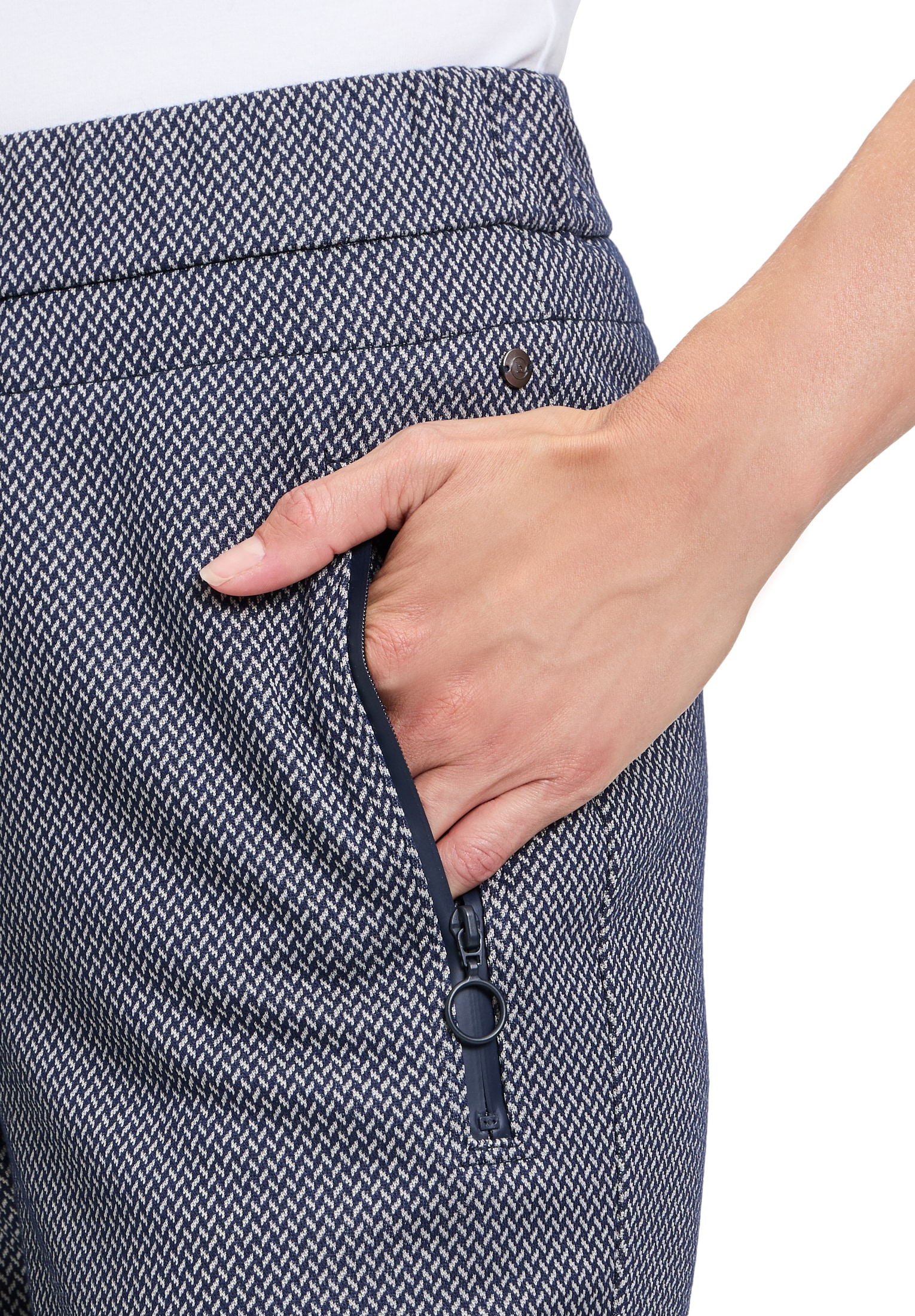 Betty&Co Schlupfhose »Betty & Co Damen Schlupfhose mit Reißverschlusstaschen«, Reißverschluss