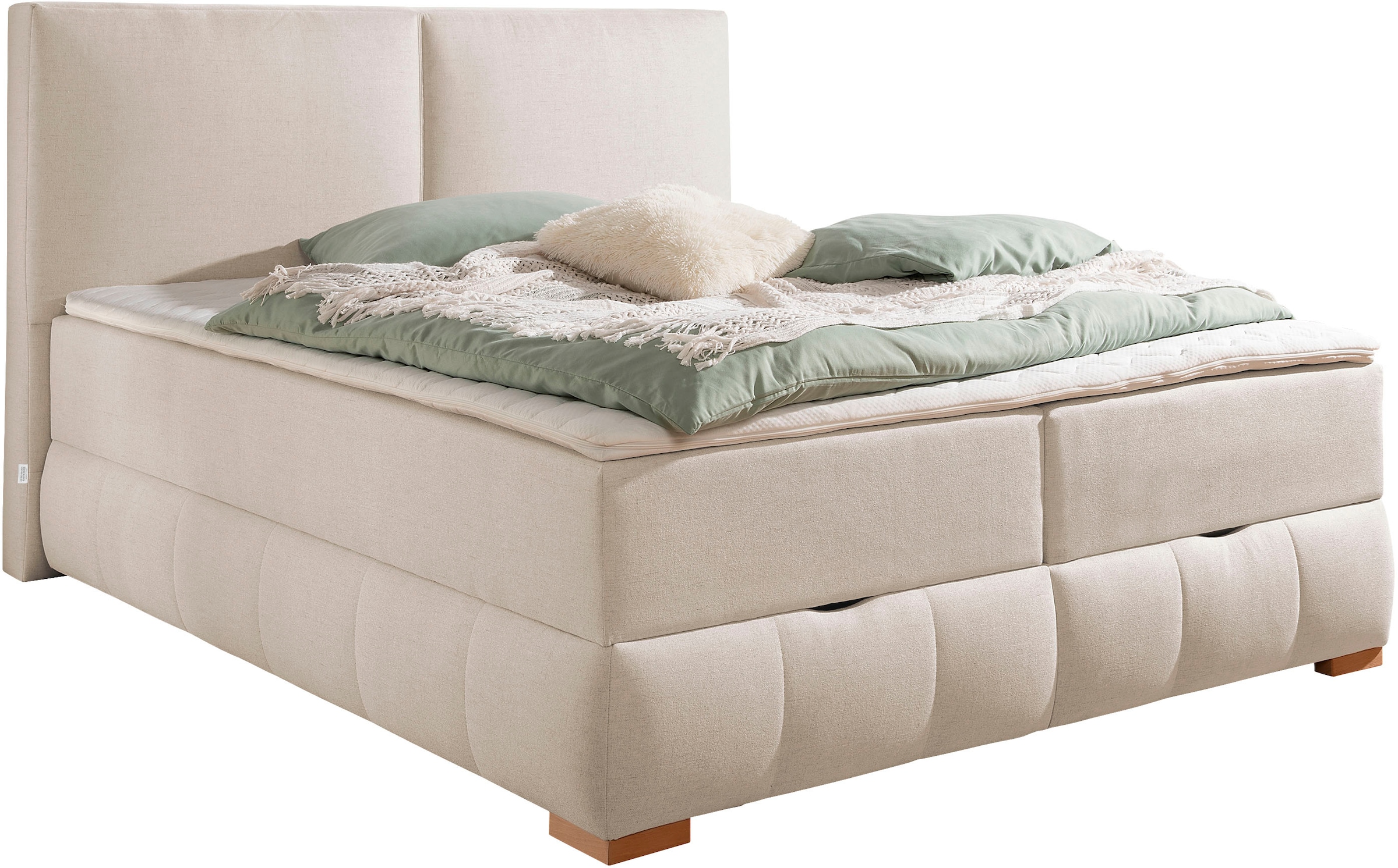 OTTO home "Wehma mit Kopfteil inkl. Bettkasten" in H2, H3 & H4 wählbar, inklusive Topper