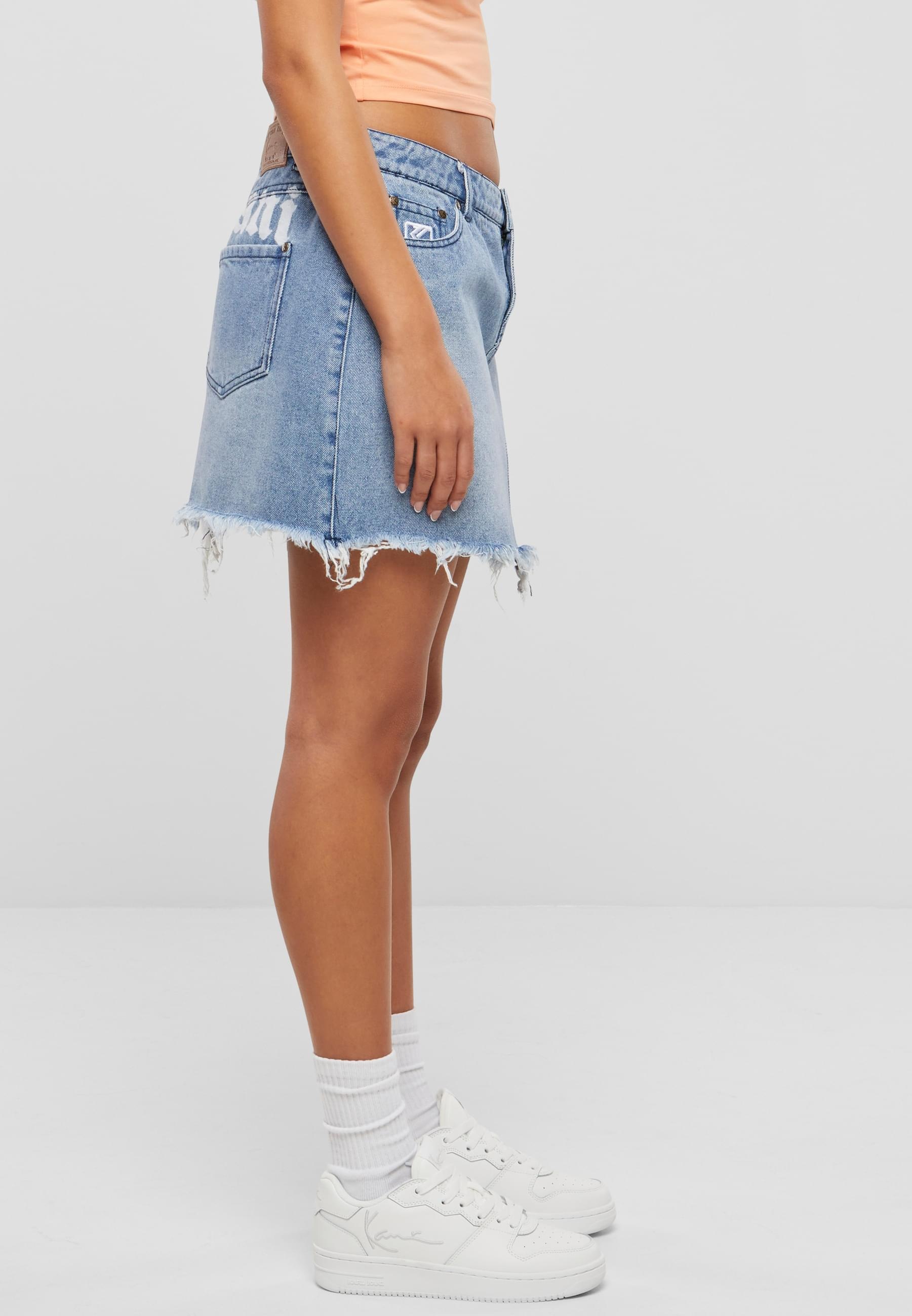 Karl Kani Sommerrock »Karl Kani Damen Karl Kani OG Old English Denim Skirt«, (1 tlg.)