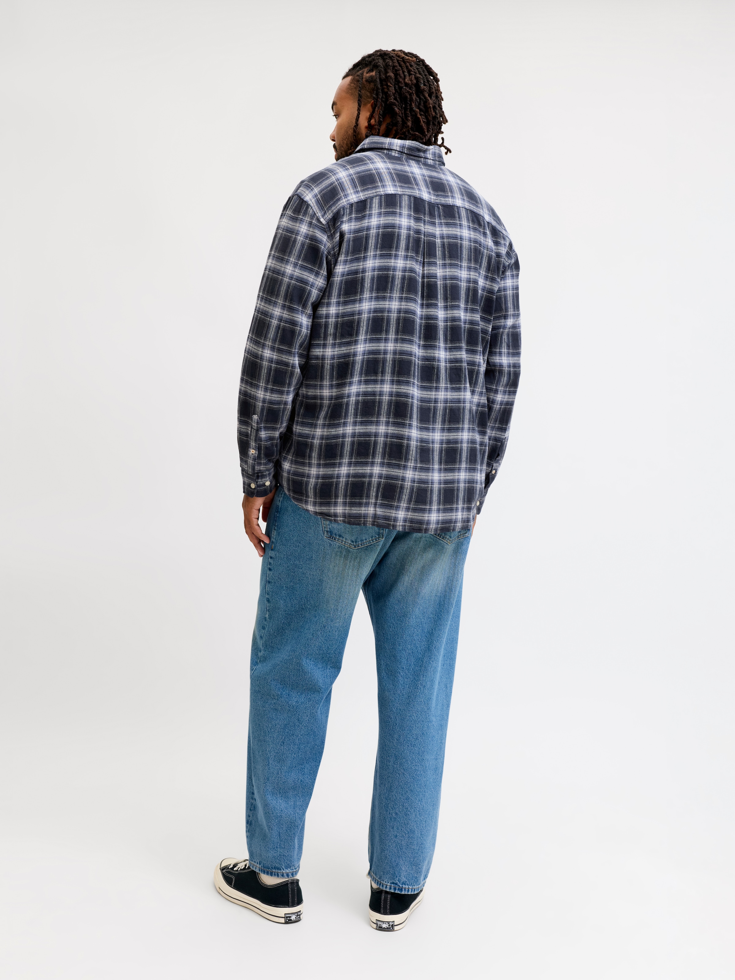 Jack & Jones PlusSize Langarmhemd »JJEFIELD CHECK SHIRT LS SN PLS« Baumwolle, relaxed fit