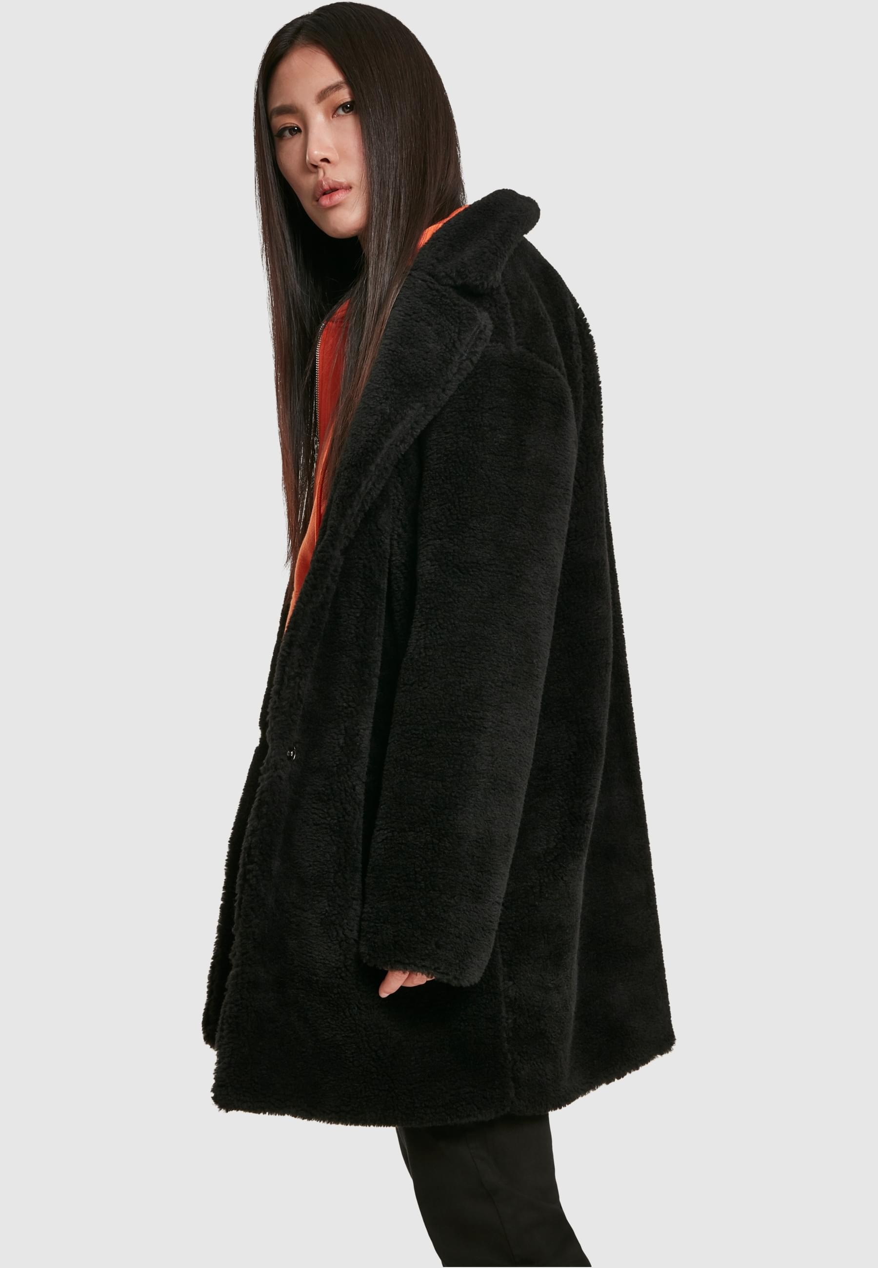 URBAN CLASSICS Parka »Urban Classics Damen Ladies Oversized Sherpa Coat«, (1 St.), ohne Kapuze