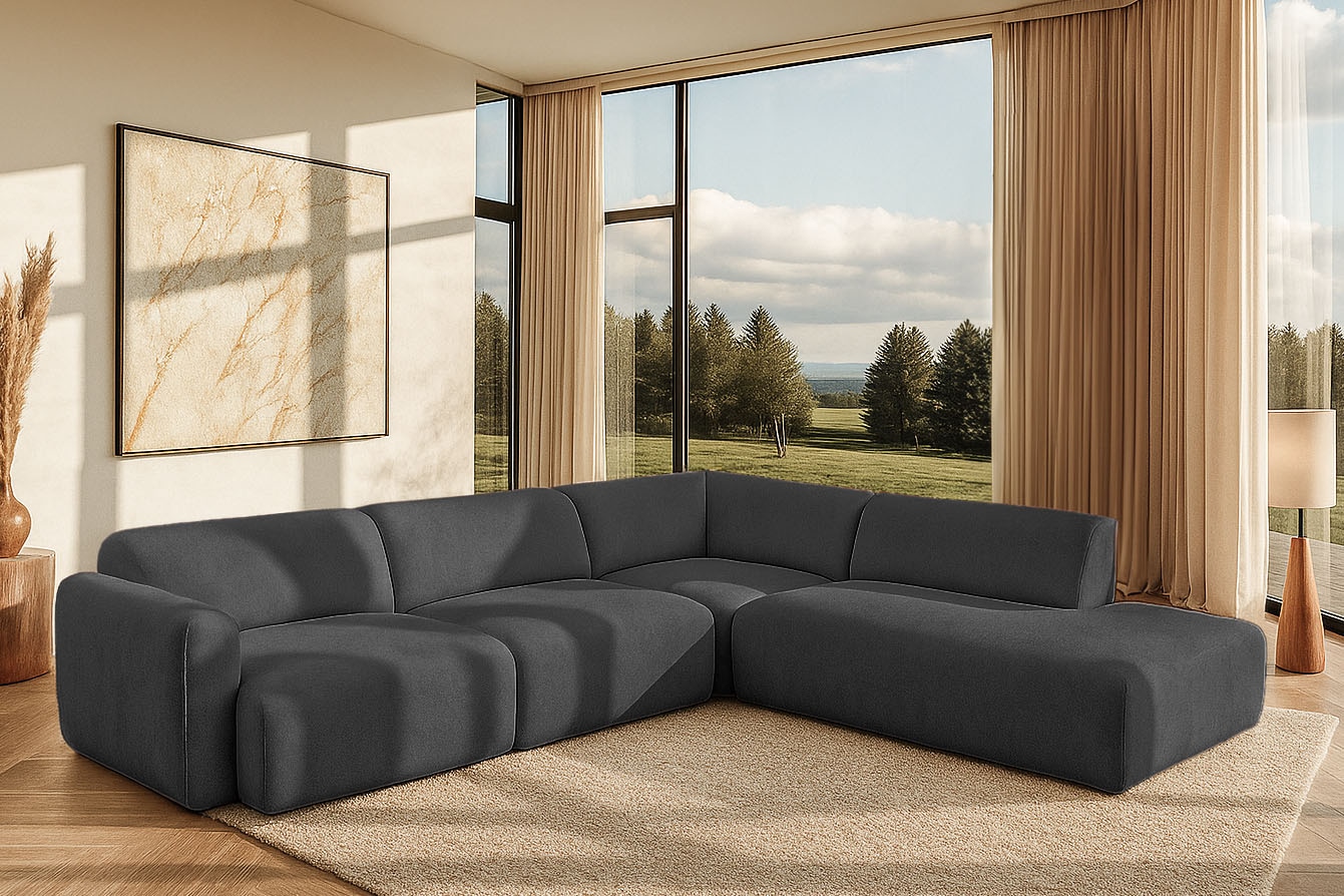 OTTO home Ecksofa "Myrland Wohnlandschaft" Breite 310 cm, L-Form, Chenille, Easy Clean Stoff, mit Kaltschaum