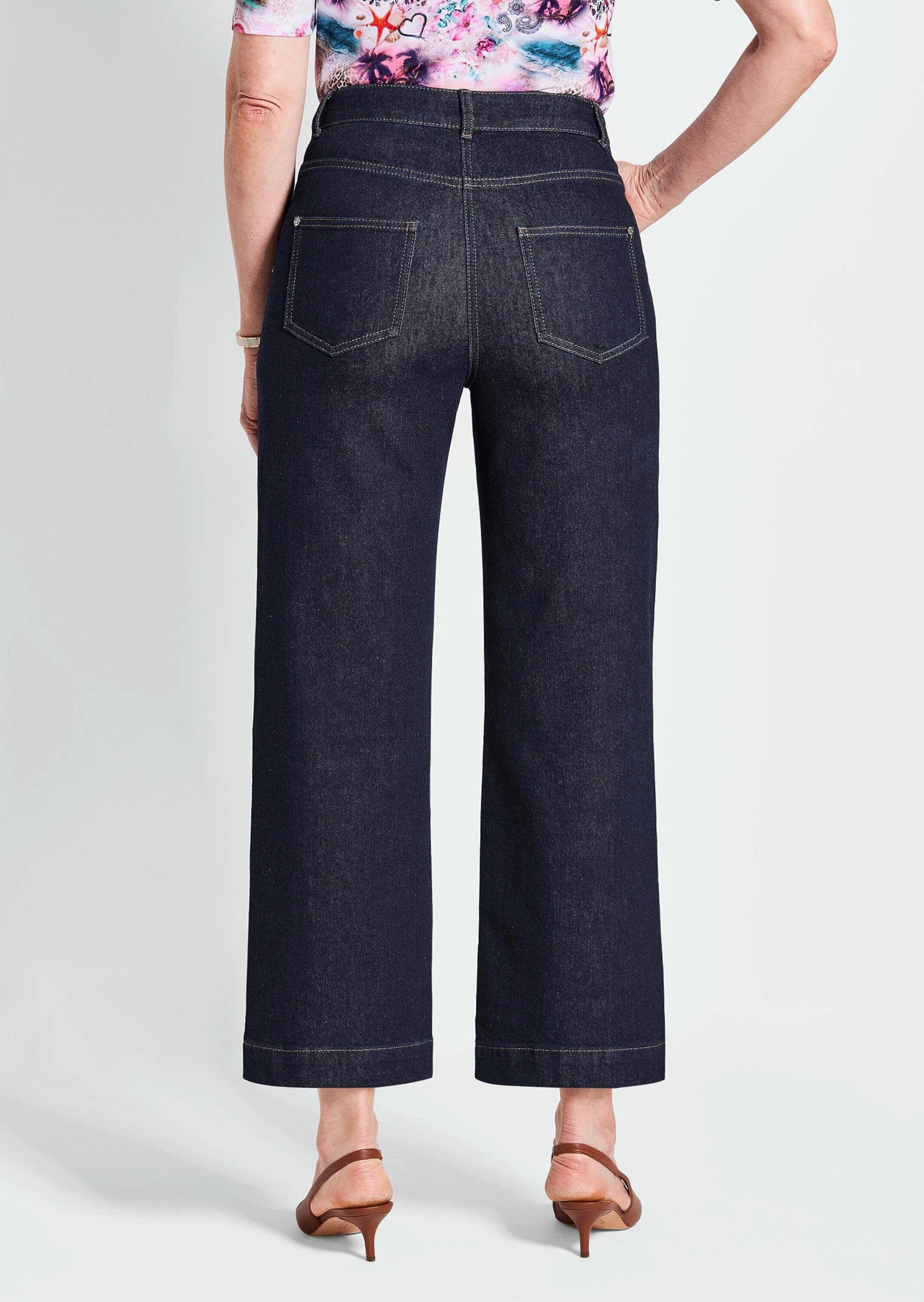 GOLDNER Stretch-Jeans »Weite elastische Jeans VERA mit Formbund«