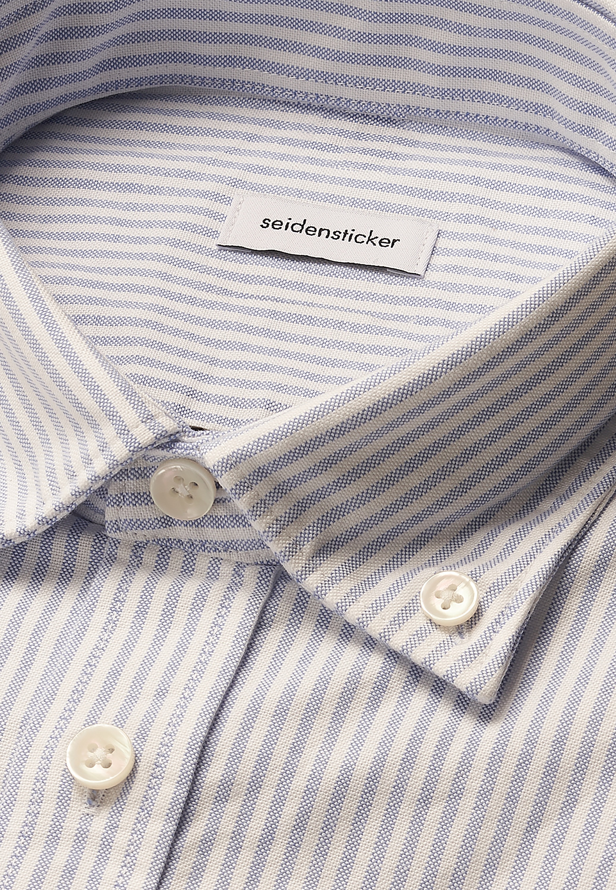 seidensticker Businesshemd, Regular Button-Down-Kragen Gestreift