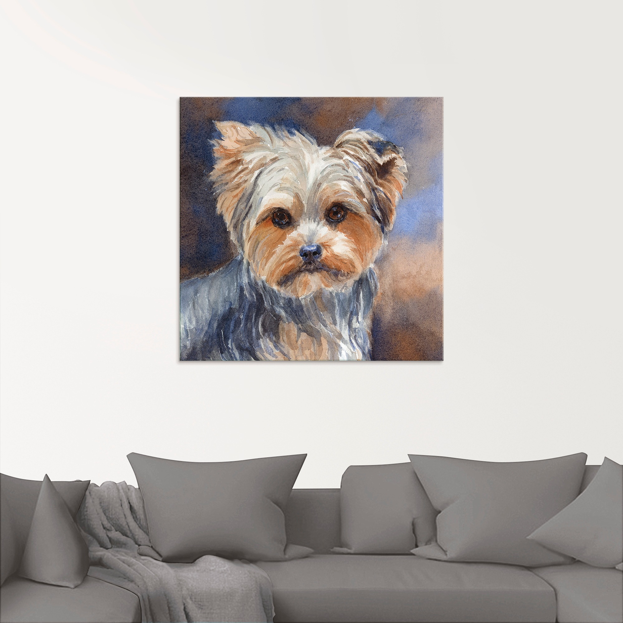 Artland Glasbild "Sadie Belle Yorkshire Terrier", Haustiere, (1 St.), in ve günstig online kaufen