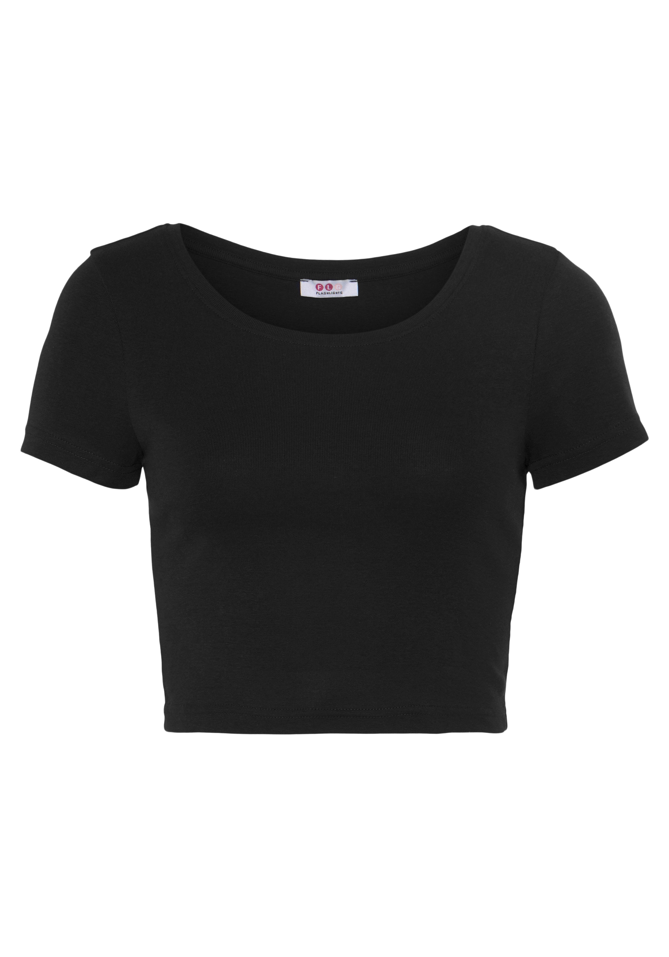 Flashlights Kurzarmshirt, 2 Stk. kurzärmelig, aus Baumwolle, Feinrippstoff, günstig online kaufen