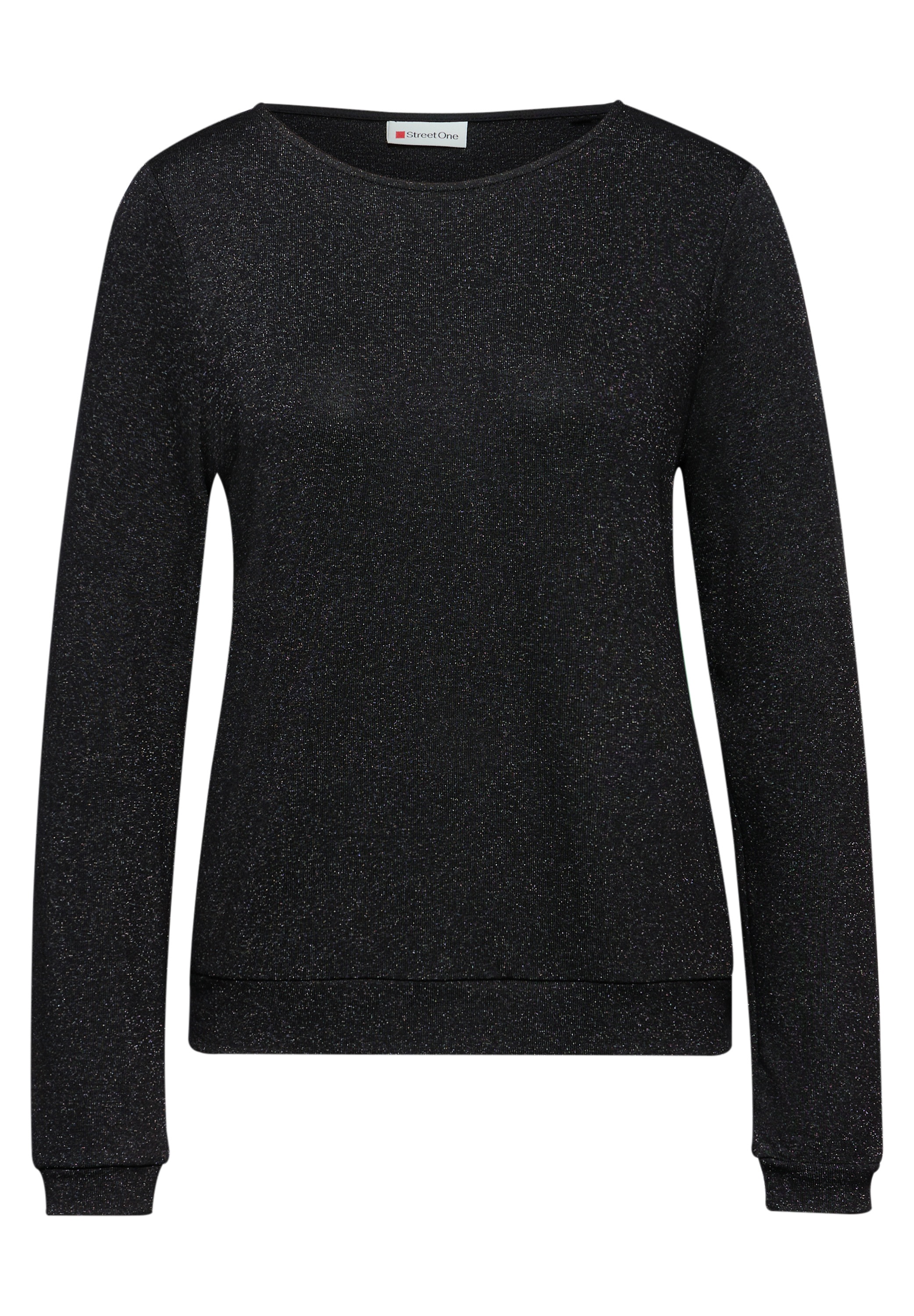STREET ONE Langarmshirt aus softem Materialmix