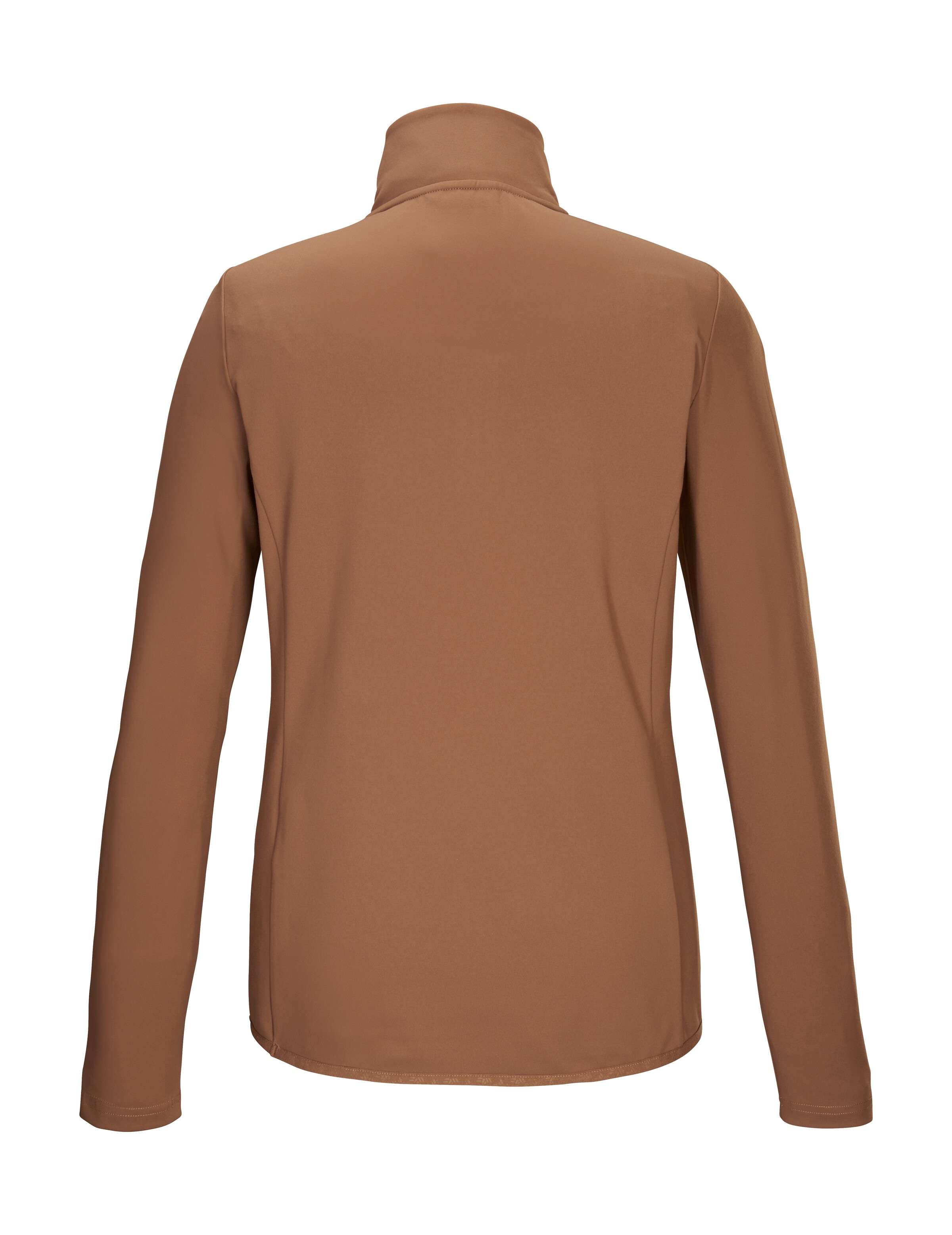 Killtec Langarmshirt »KSW 110 WMN LS SHRT«, Damen Powerstretchshirt: atmungsaktiv, metallischer Print, Stehkragen
