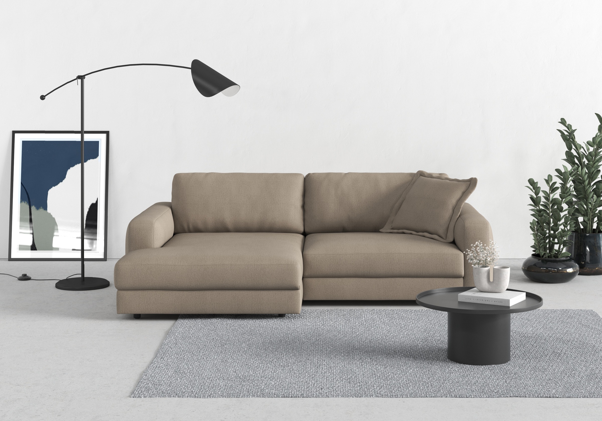 TRENDMANUFAKTUR Ecksofa "Bourbon, Designsofa mit tollem Sitzkomfort, L-Form günstig online kaufen