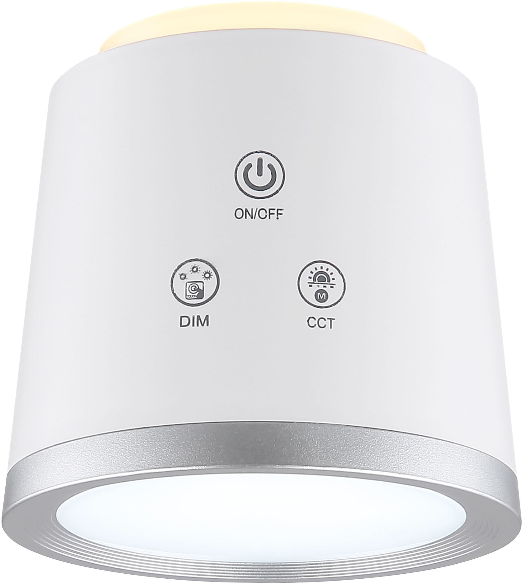 GLOBO LIGHTING LED Tischleuchte »MEEYA«, Leuchtmittel LED-Modul | LED fest integriert, Tischlampe/Arbeitszimmer/Bürotischleuchte/weiß/Touch Ein/Aus