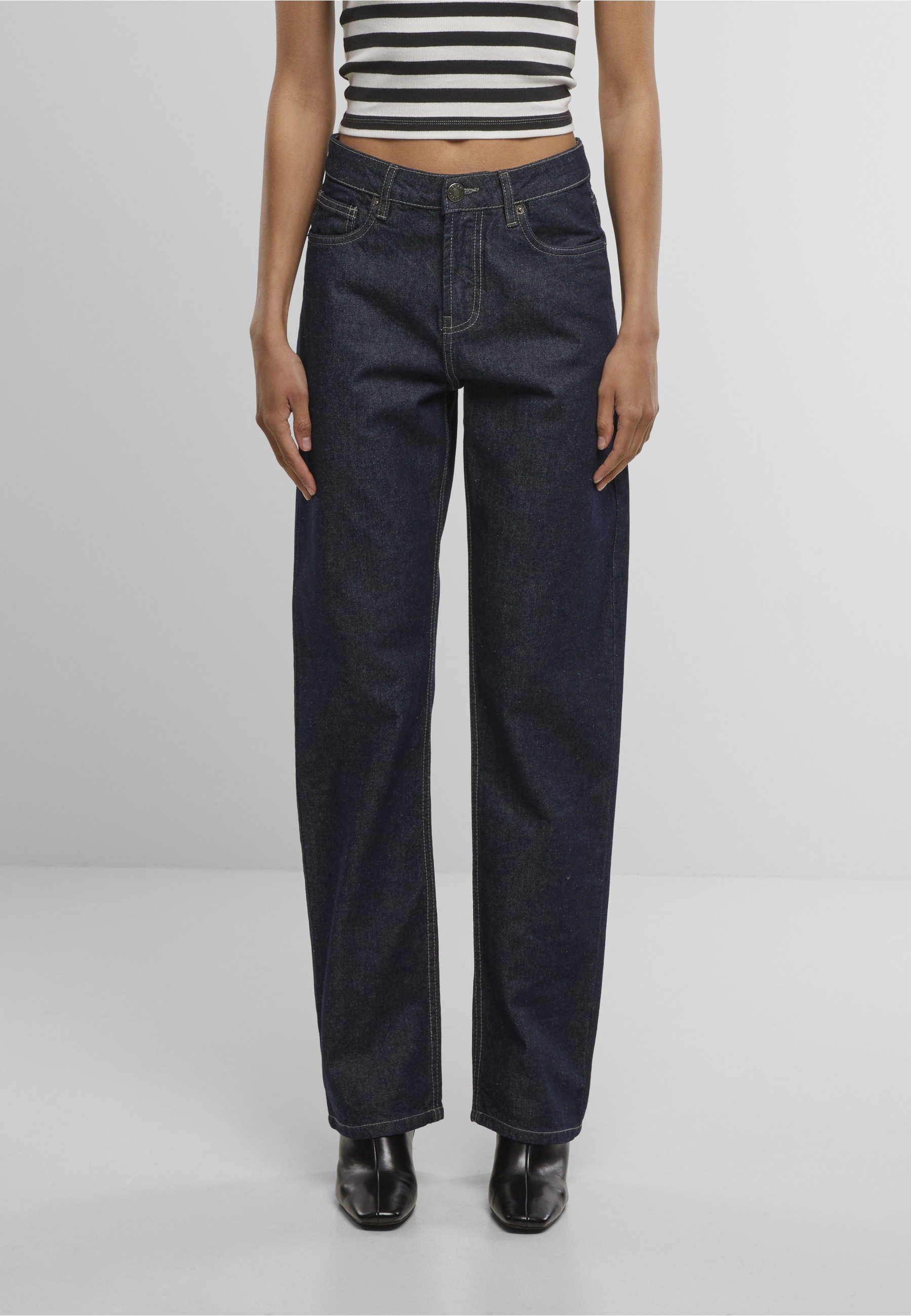 URBAN CLASSICS Bequeme Jeans »Urban Classics Ladies Straight Fit Denim«