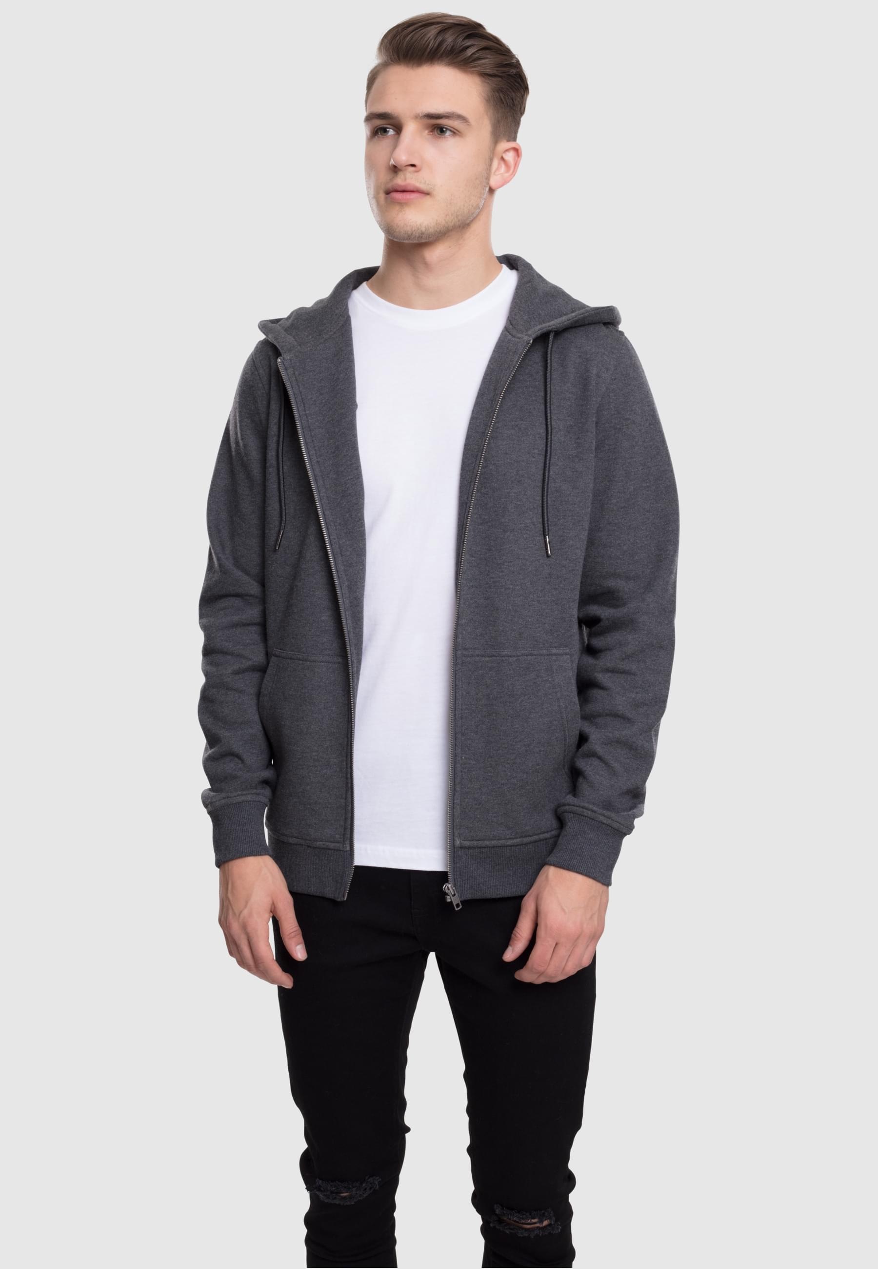 URBAN CLASSICS Sweatjacke »Urban Classics Herren Basic Zip Hoody«